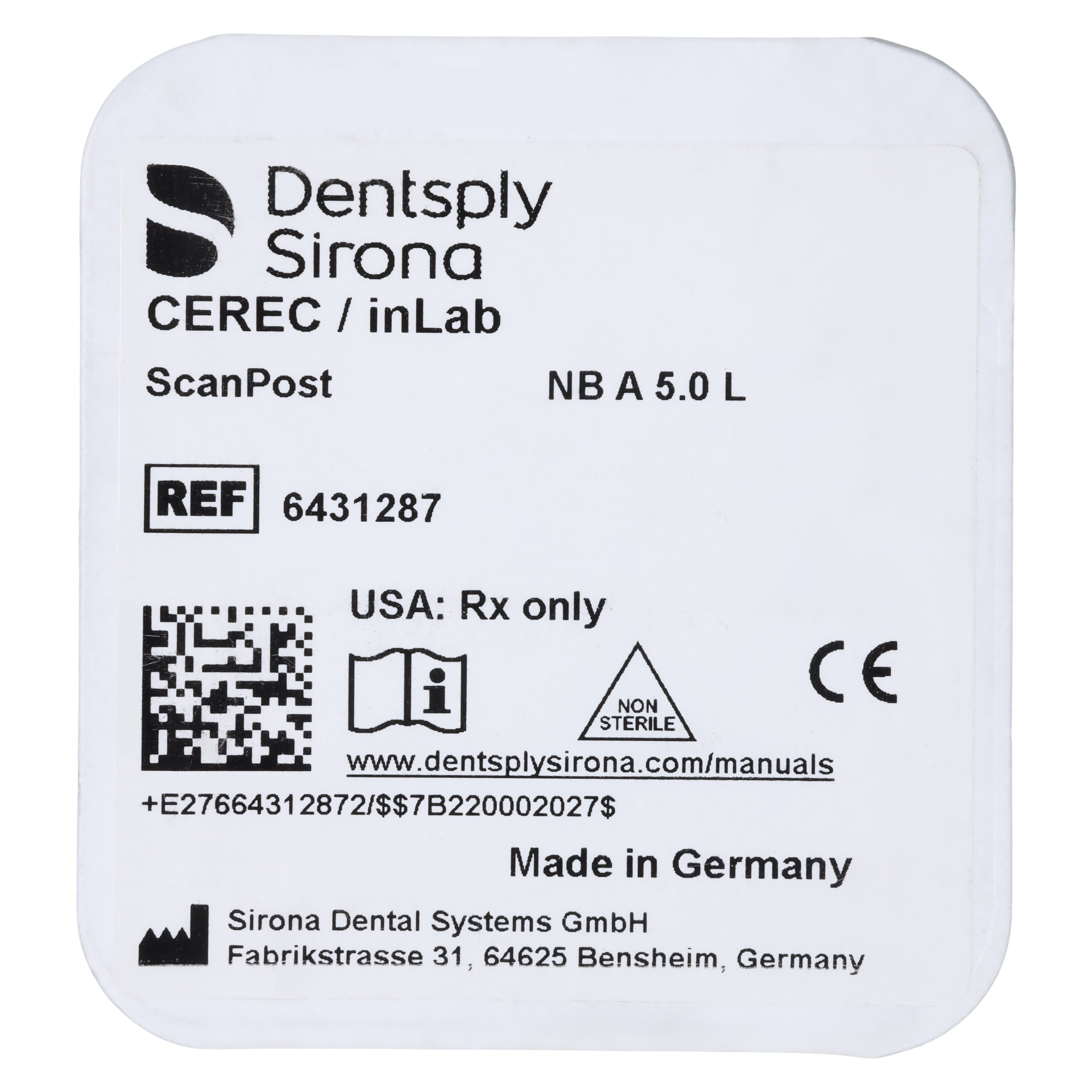 ScanPost NB A 5.0 L, Nobel Active RP, Titanium, 1/Pkg thumbnail 3