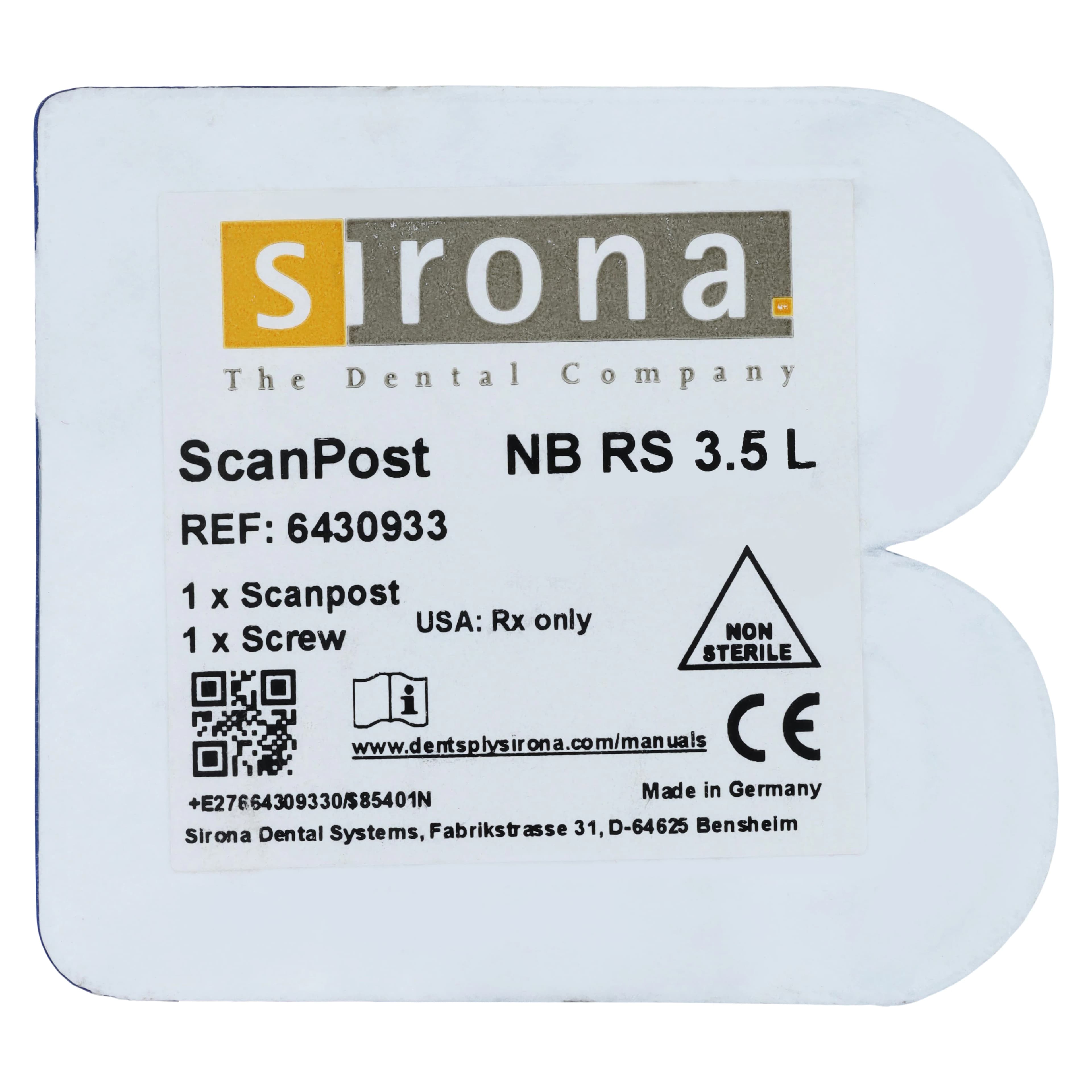 ScanPost NB RS 3.5 L, Nobel Biocare Replace NP, Titanium, 1/Pkg thumbnail 3