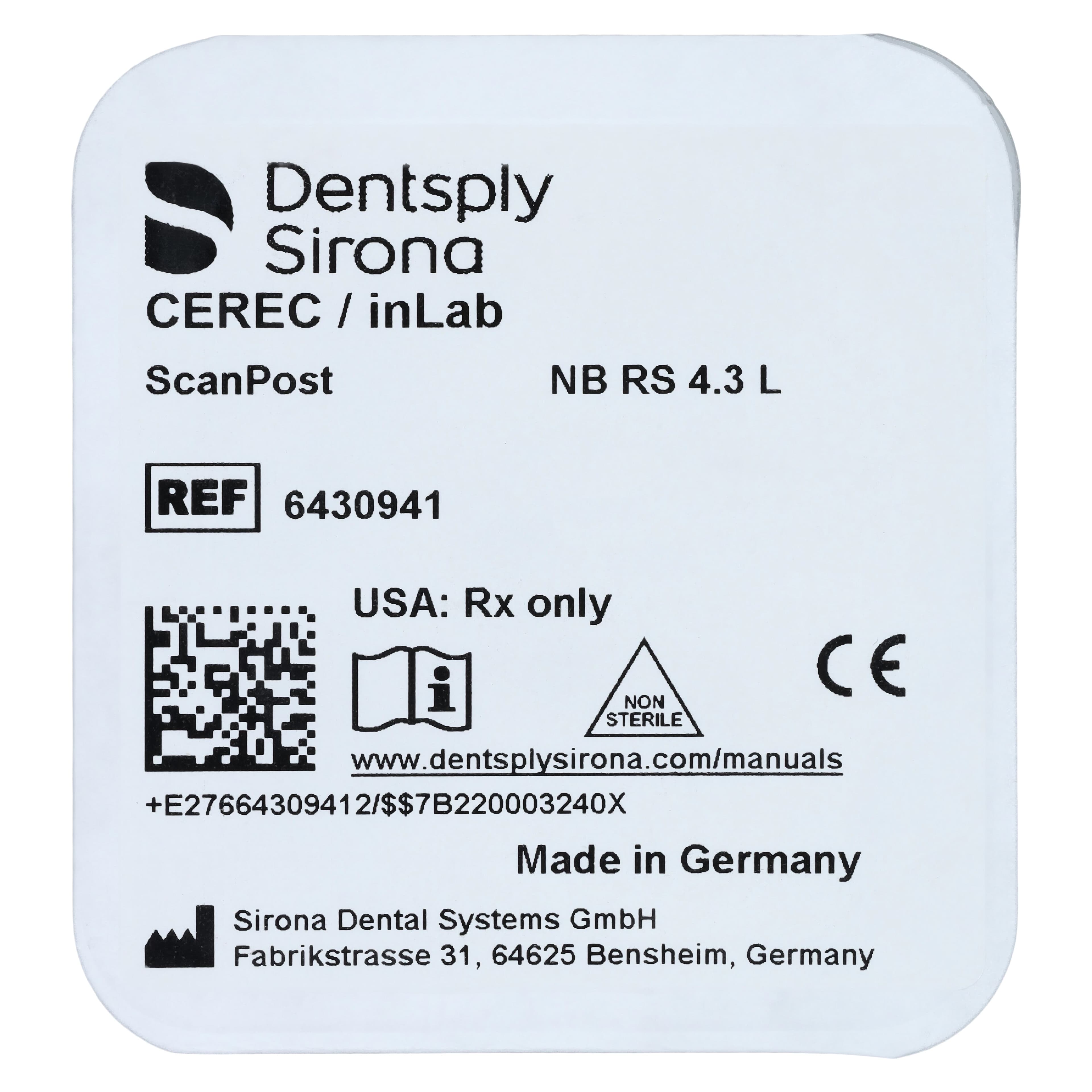 ScanPost NB RS 4.3 L, Nobel Biocare Replace System, Titanium, 1/Pkg thumbnail 3