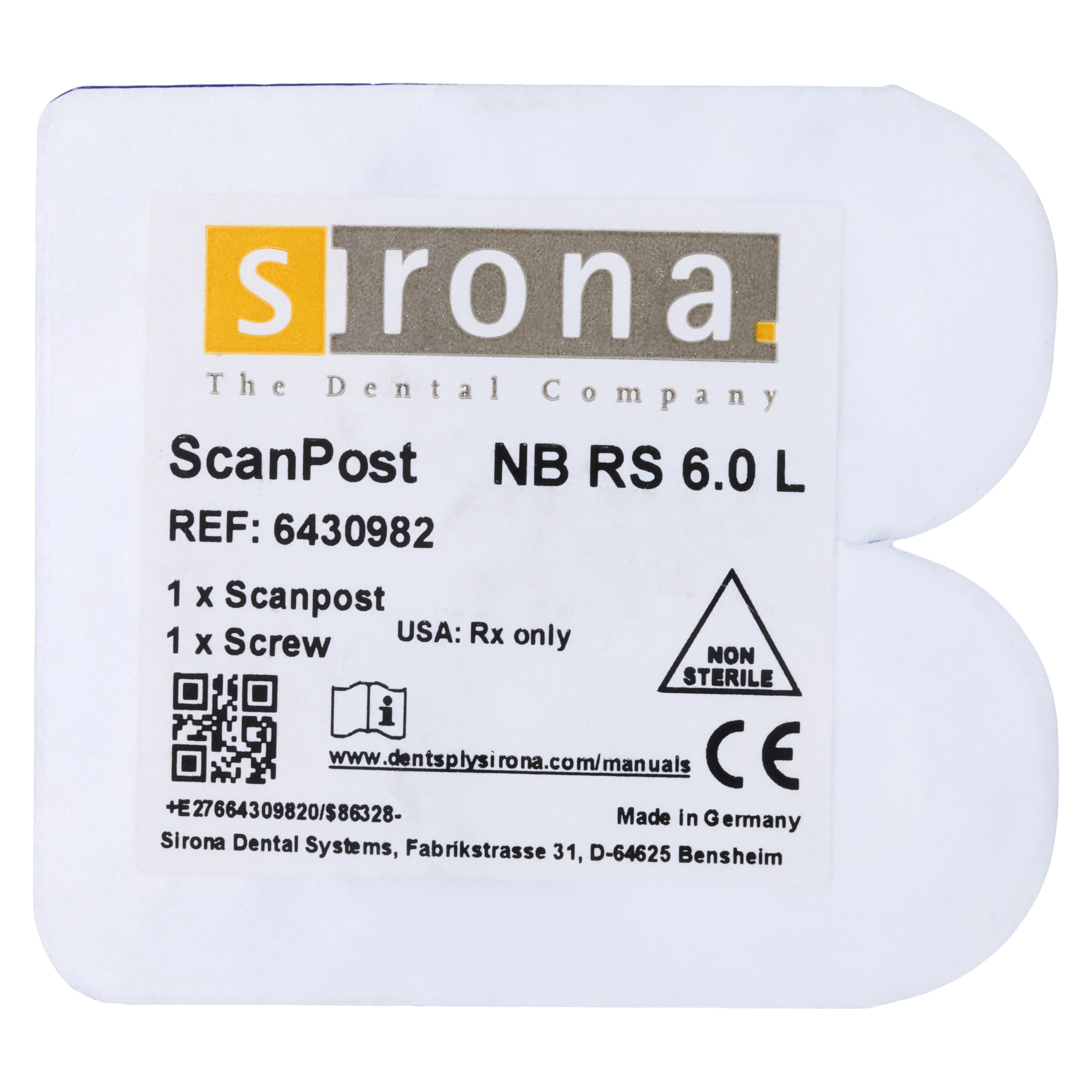 ScanPost NB RS 6.0 L, Nobel Biocare Replace 6.0, Titanium, 1/Pkg thumbnail 3