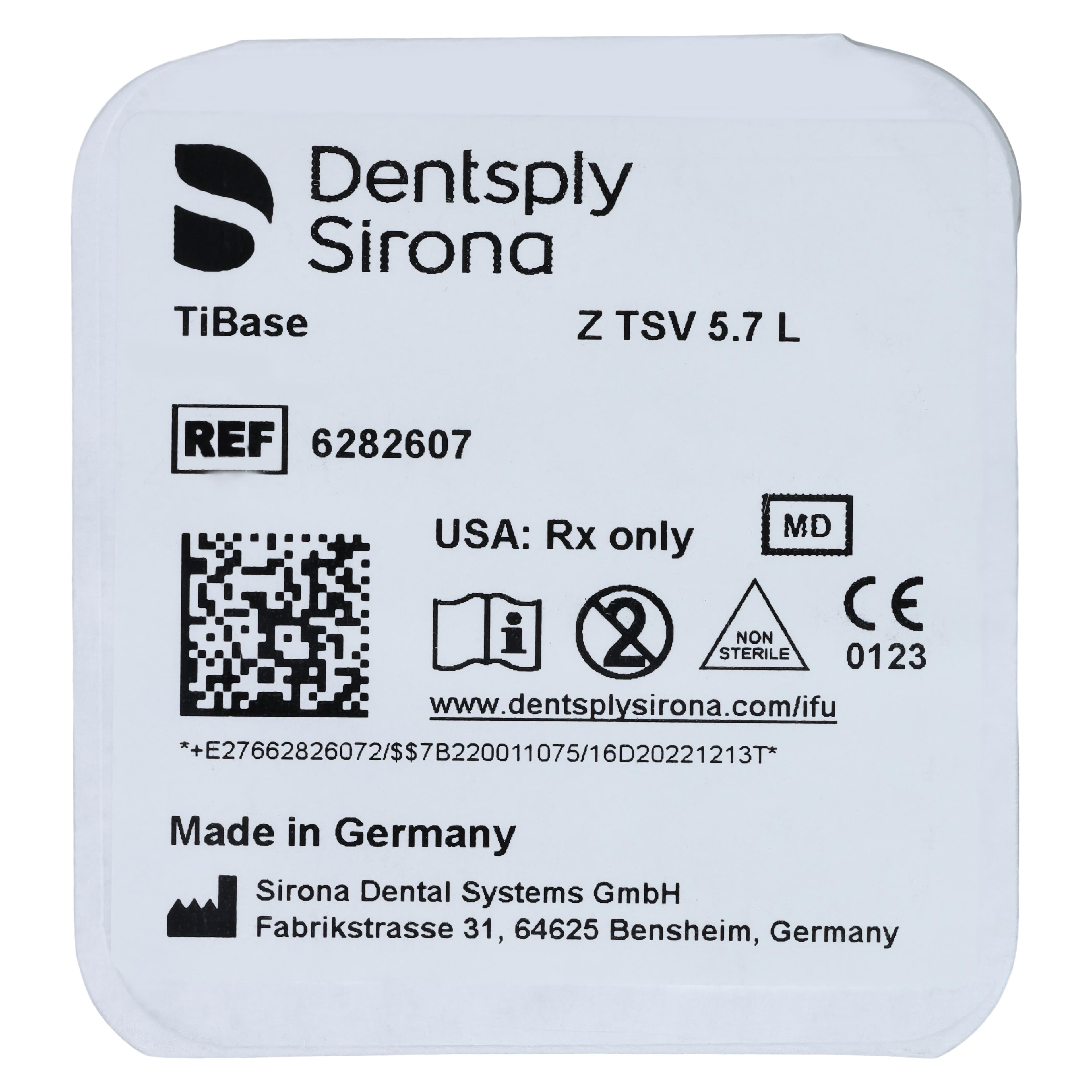 TiBase Z TSV 5.7 L, Zimmer Tapered Screw-Vent®, Titanium Abutment Kit with M1.8 Screw thumbnail 3