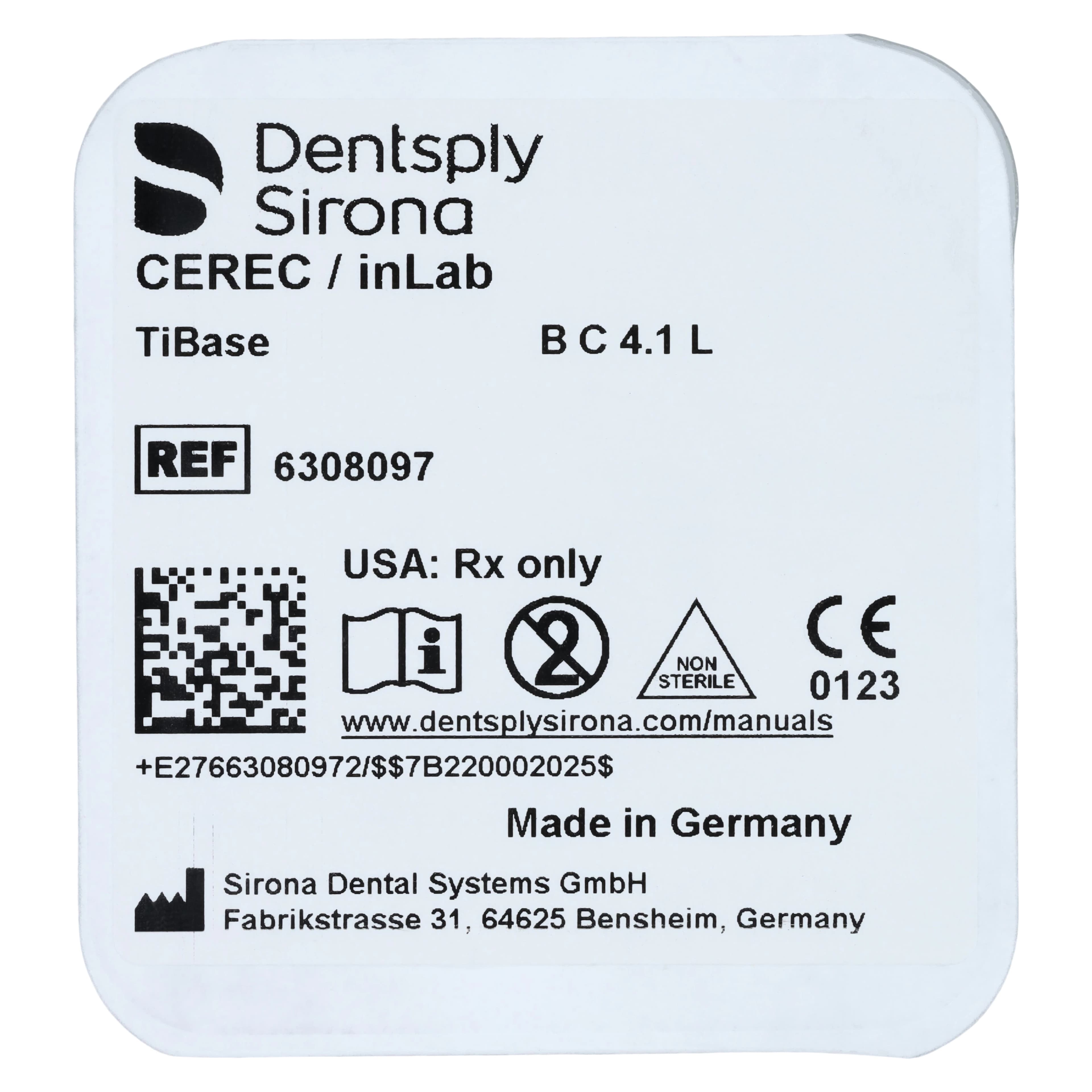TiBase Abutment Kit, Biomet 3i Certain®, BC 4.1 L, Titanium, M1.6 Screw, 1/Pkg thumbnail 3
