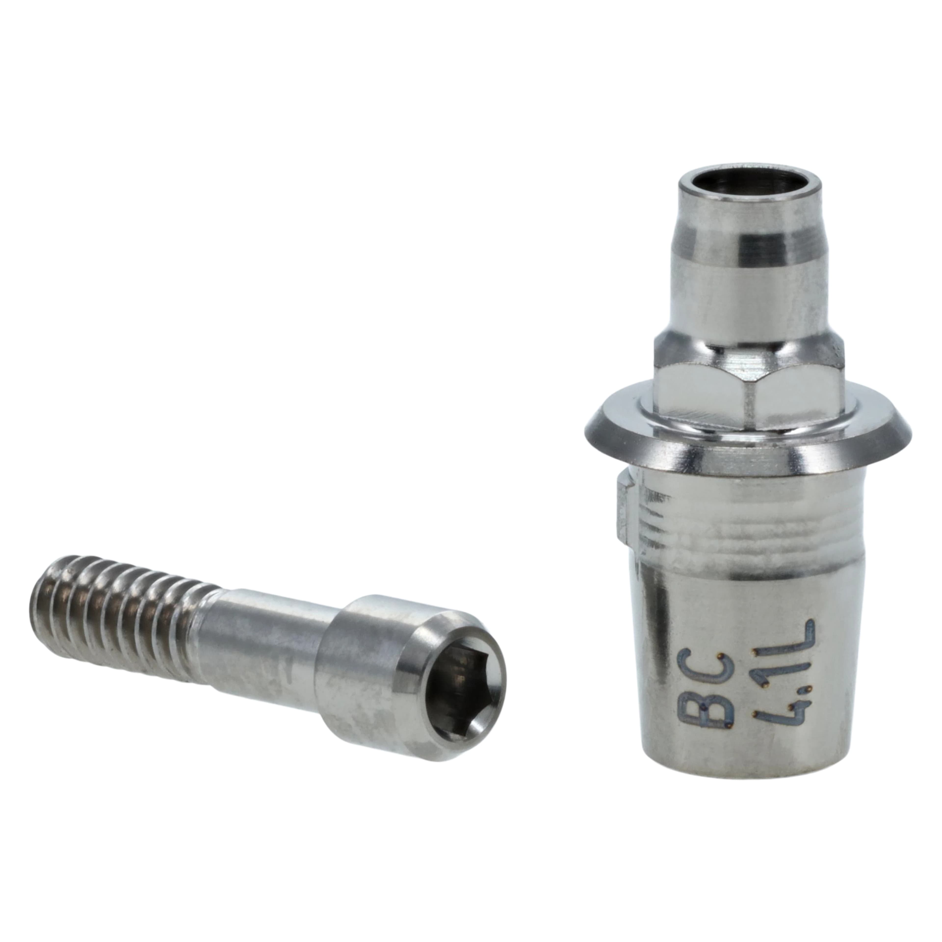 TiBase Abutment Kit, Biomet 3i Certain®, BC 4.1 L, Titanium, M1.6 Screw, 1/Pkg - TiBase Kits, Biomet 3i - TiBase B C 4.1 L, Certain® - Image 1