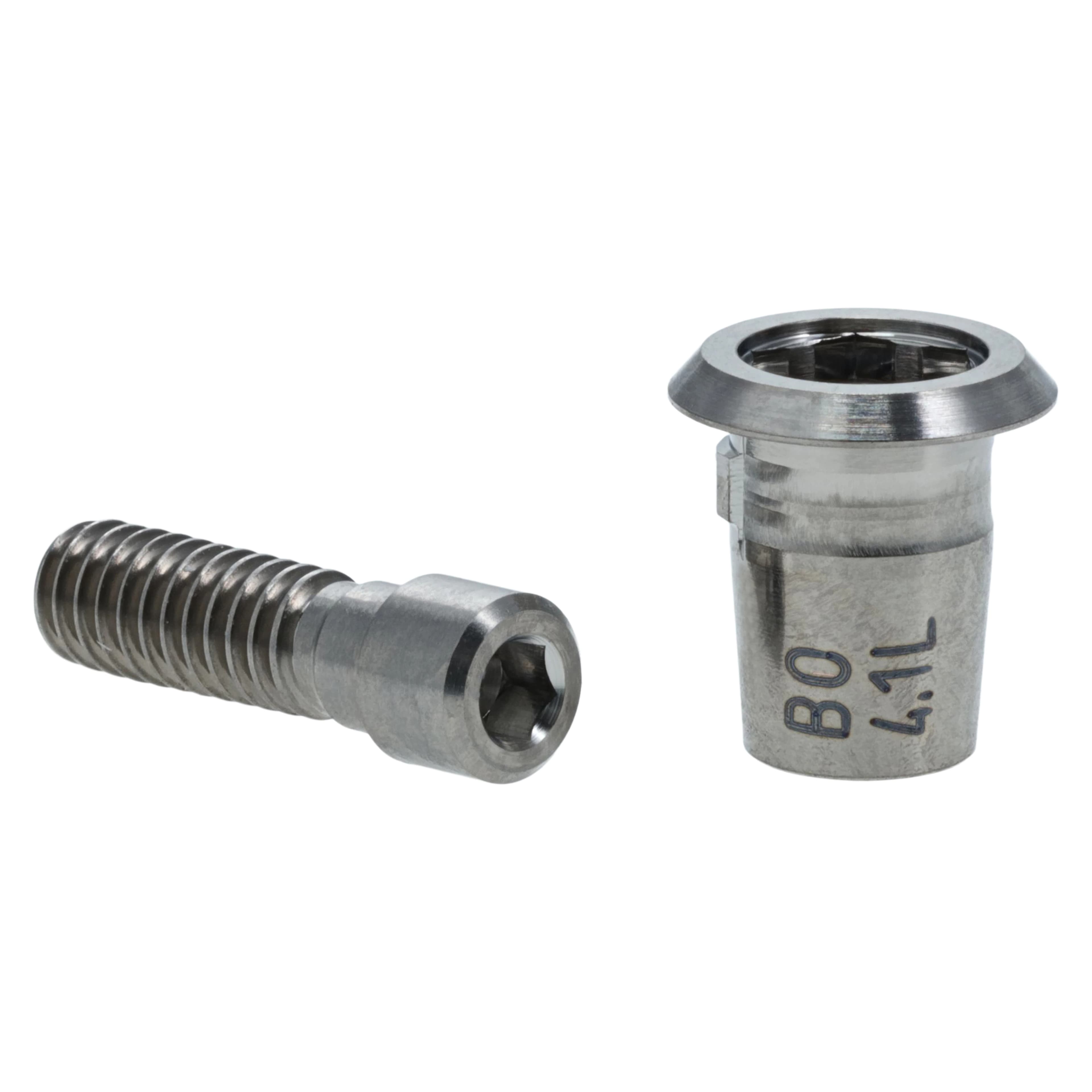 TiBase Kits, Biomet 3i - TiBase B O 4.1 L, Ex. Hex®, M2 Abutment Screw - TiBase Kits, Biomet 3i - TiBase B O 4.1 L, Ex. Hex® - Image 1
