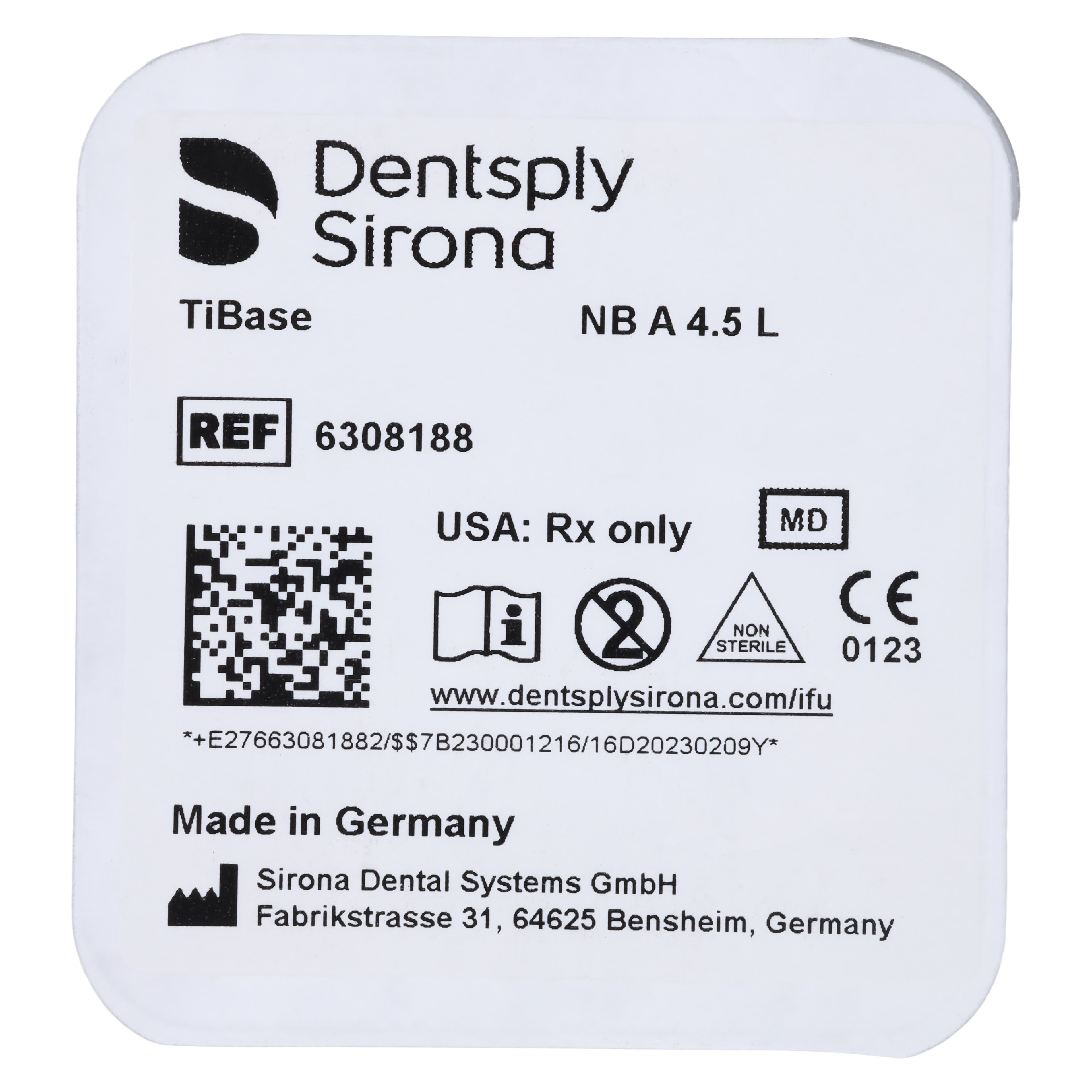 Sirona TiBase NB A 4.5 L Abutment Kit with Screw, Nobel Active/Replace Compatible thumbnail 3