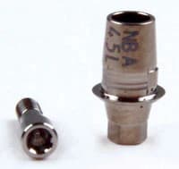Sirona TiBase NB A 4.5 L Abutment Kit with Screw, Nobel Active/Replace Compatible - TiBase NB A 4.5 L - Image 1