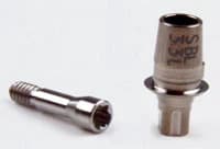 TiBase Abutment S BL 3.3 L, Straumann Bone Level®, Titanium, M1.6 Screw, 1/Pkg - TiBase Kits, Straumann - TiBase S BL 3.3 L, Bone Level® - Image 1