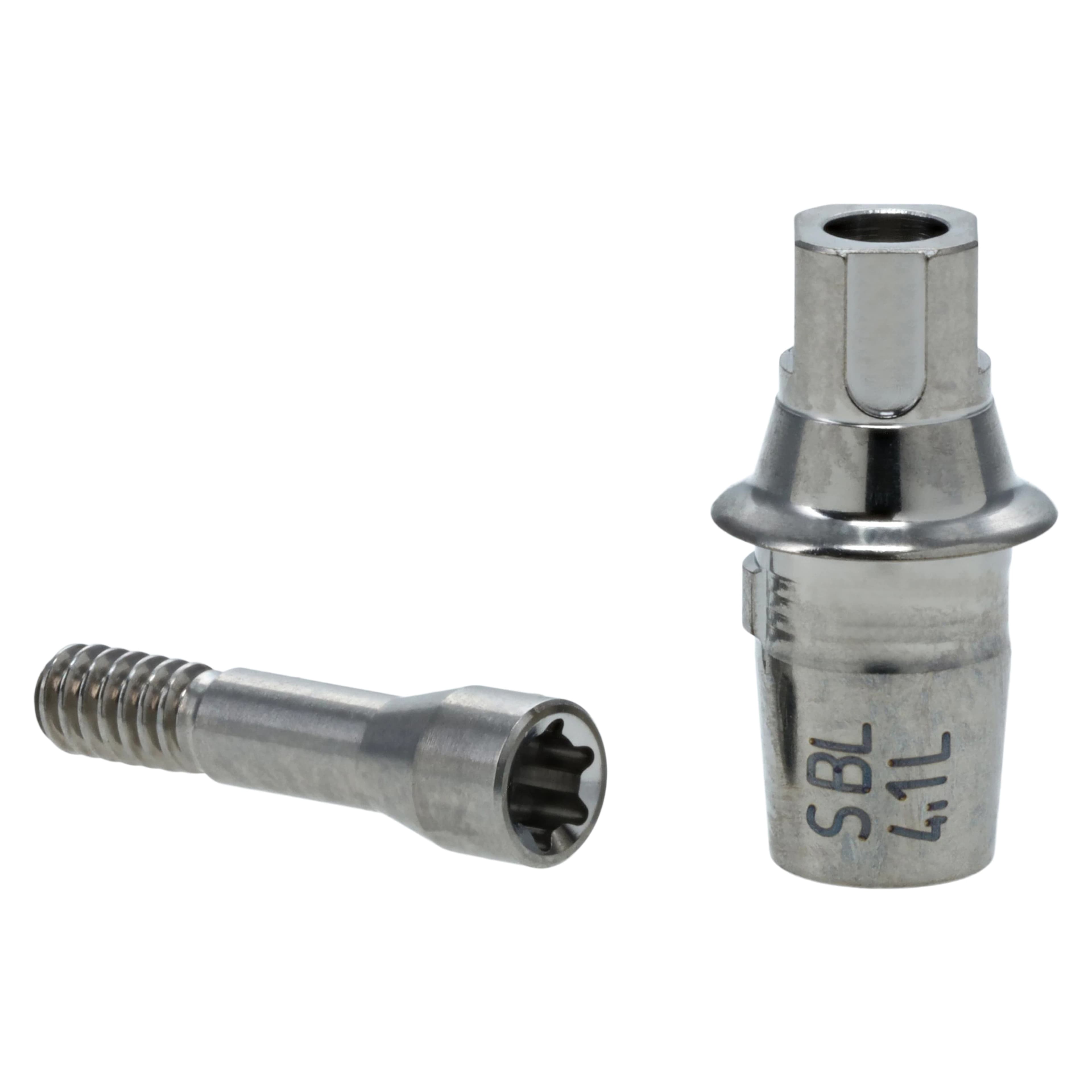 Dentsply Sirona TiBase Abutment Kit for Straumann Bone Level RC 4.1/4.8, Connection L, Includes Titanium Base and Abutment Screw, 1/Kit thumbnail 2