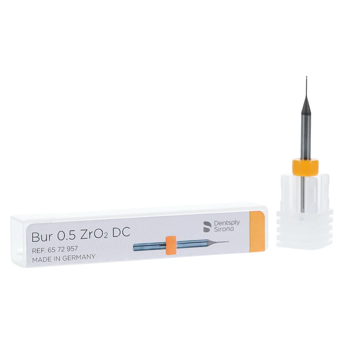 Sirona inLab MC X5 Milling Bur 0.5 ZrO2 Diamond Coated, Yellow Ring thumbnail 2