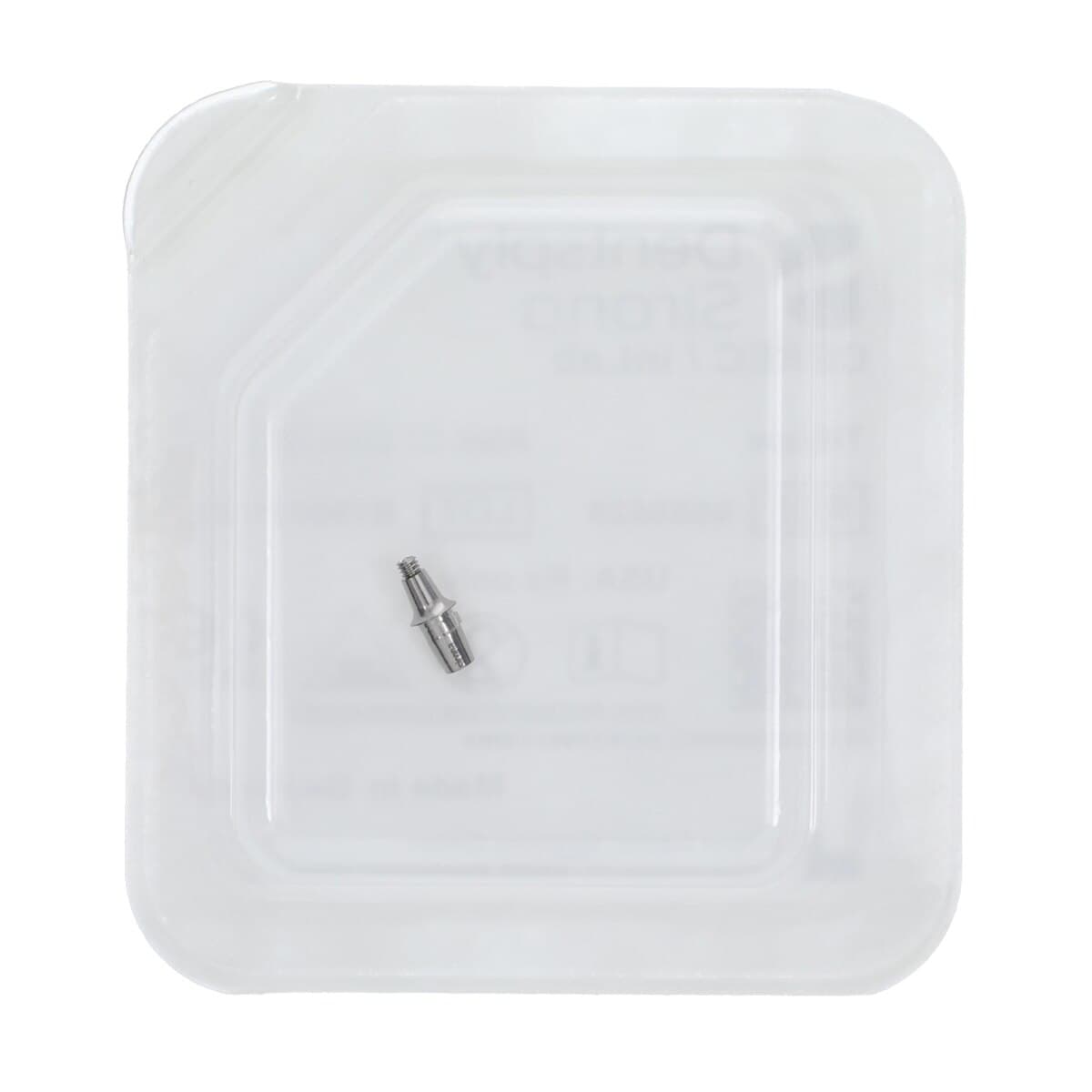 Sirona TiBase Abutment ANK C/GH1 S, Titanium, Not Indexed, Gingival Height 1mm, with Abutment Screw, 1/Kit - TiBase ANK C/ GH1 S - Image 1