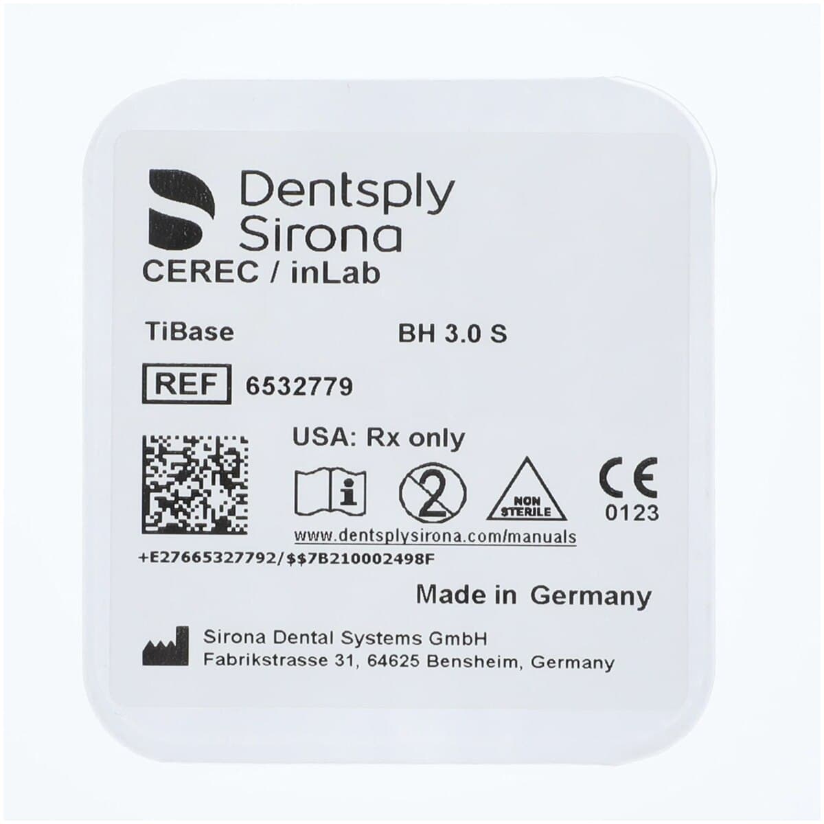 Dentsply Sirona CEREC TiBase Abutment Kit, BioHorizons Compatible, Connection 3.0 (Gray), Size S, 1 TiBase + 1 Abutment Screw thumbnail 2