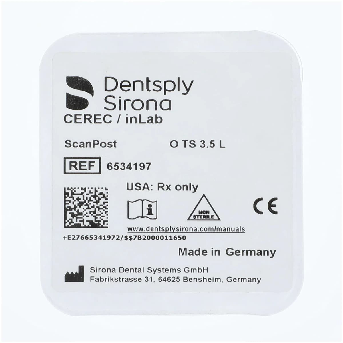 ScanPost O TS 3.5 L, Osstem Compatible, Sirona CAD/CAM Scanning Post thumbnail 2