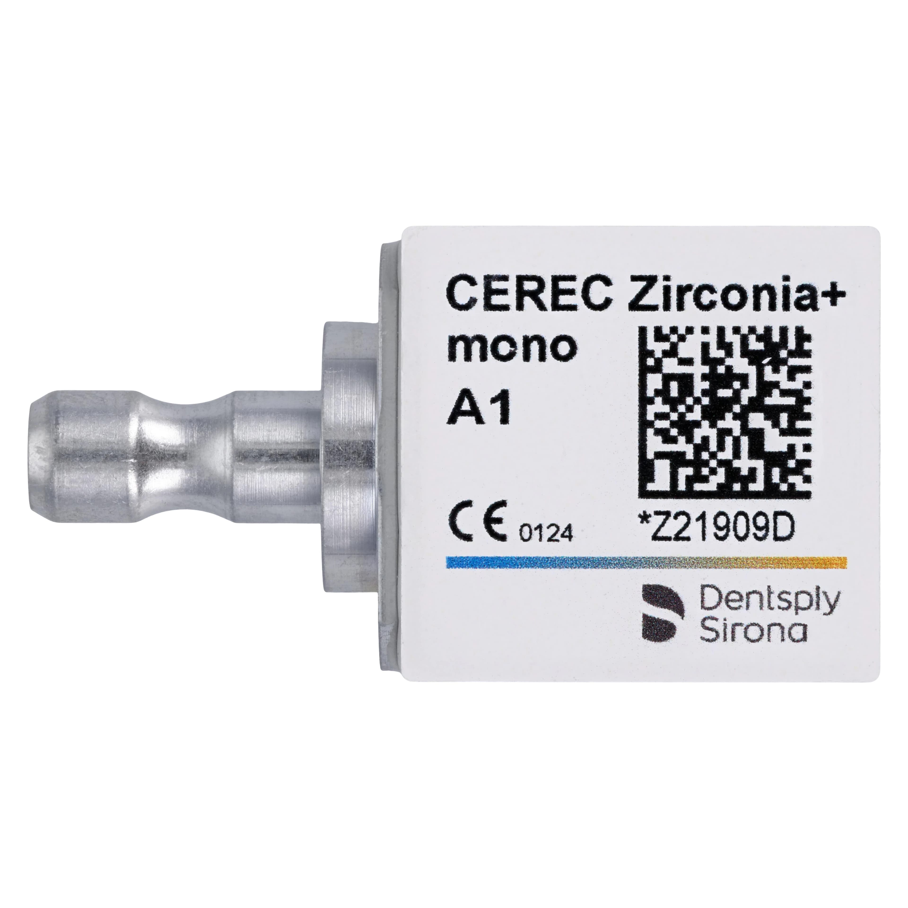 CEREC Zirconia+ CAD/CAM Milling Block, Mono, Shade A1, 3/Pkg - CEREC Zirconia+ Mono - Image 1