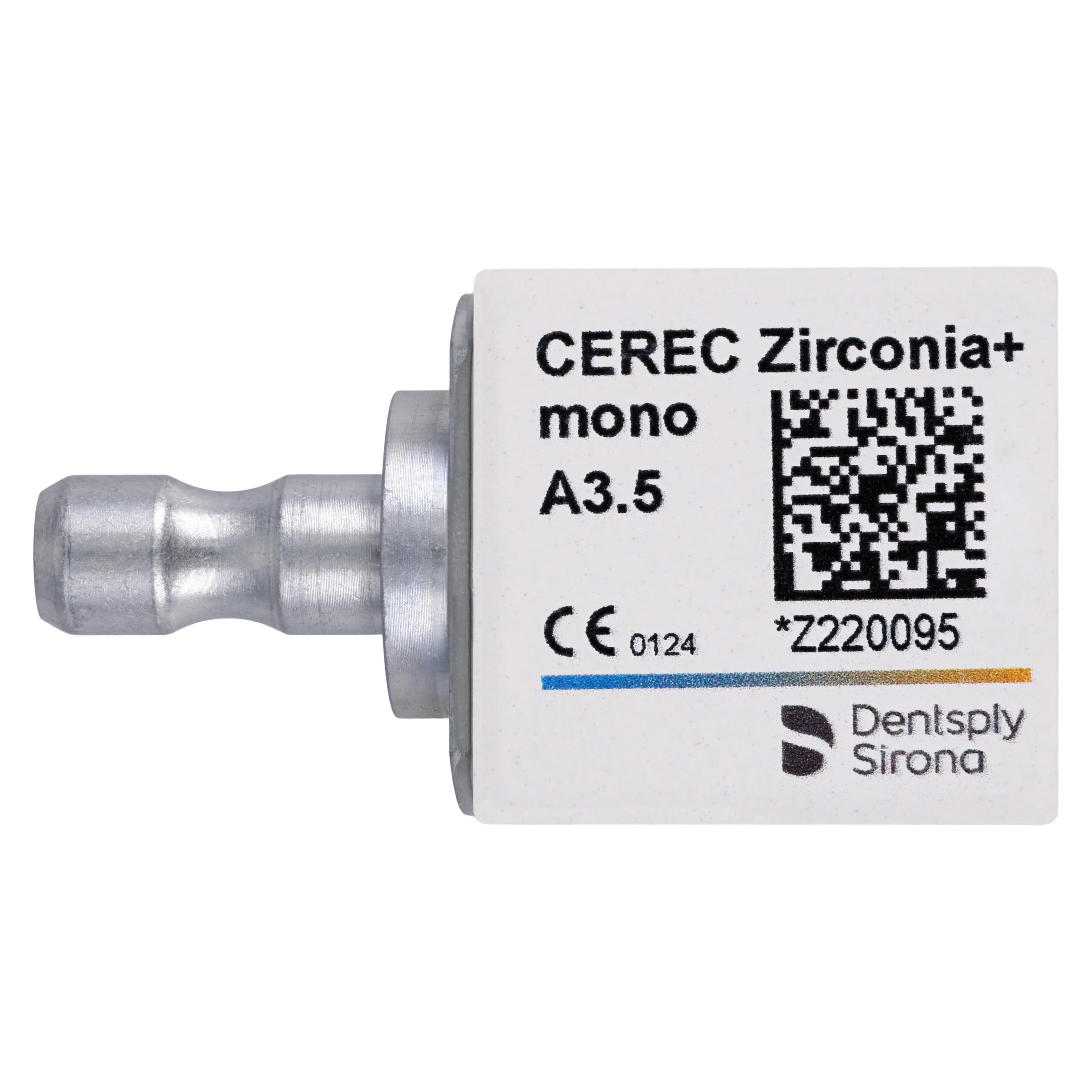 CEREC Zirconia+ CAD/CAM Milling Block, Mono, Shade A3.5, 3/Pkg - CEREC Zirconia+ Mono - Image 1