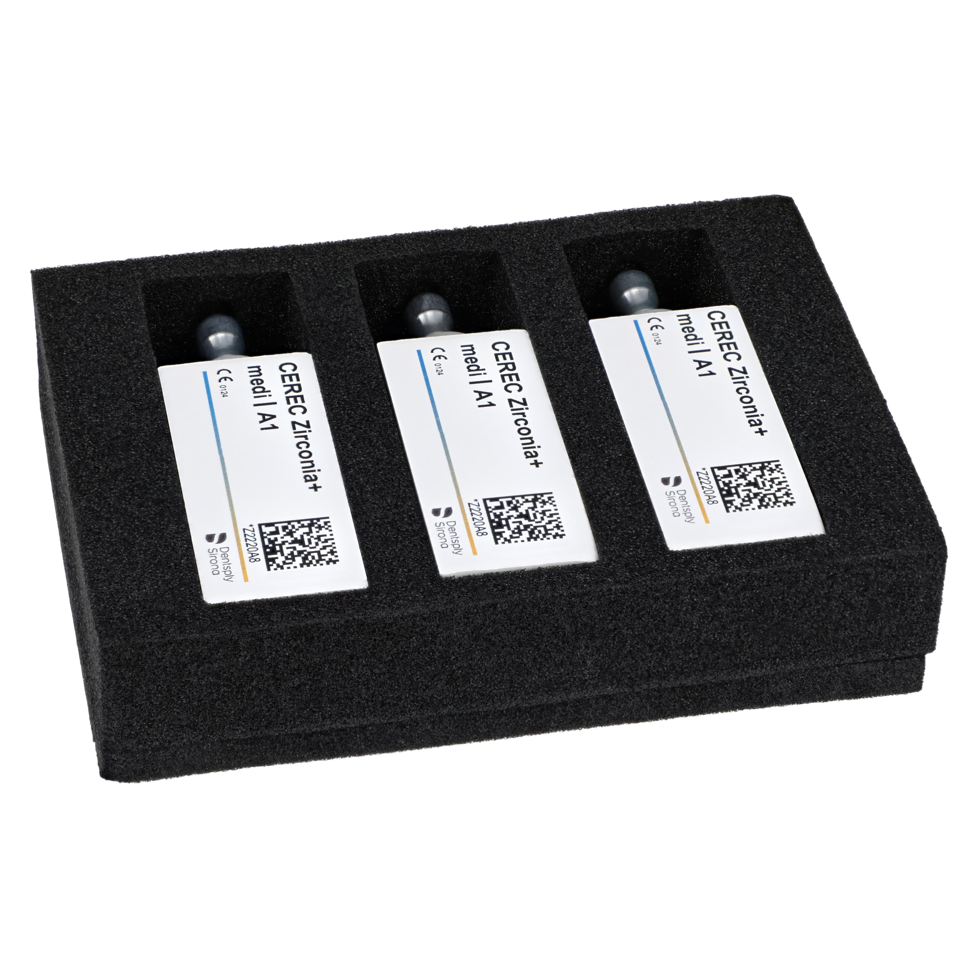CEREC Zirconia+ CAD/CAM Milling Blocks, Medi Size, Shade A1, 3/Pkg thumbnail 3