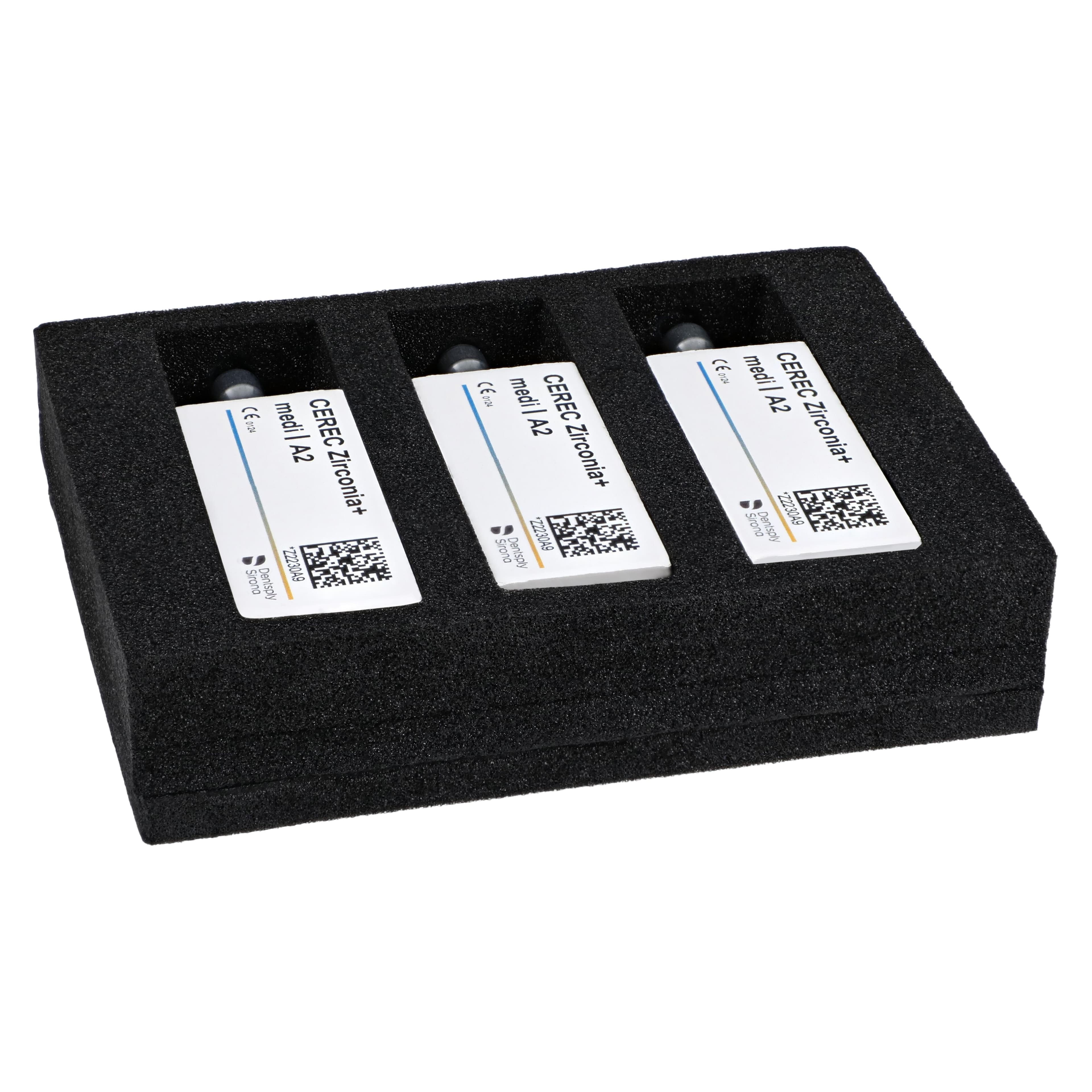 CEREC Zirconia+ CAD/CAM Milling Blocks, Medi Size, Shade A2, 3/Pkg thumbnail 3