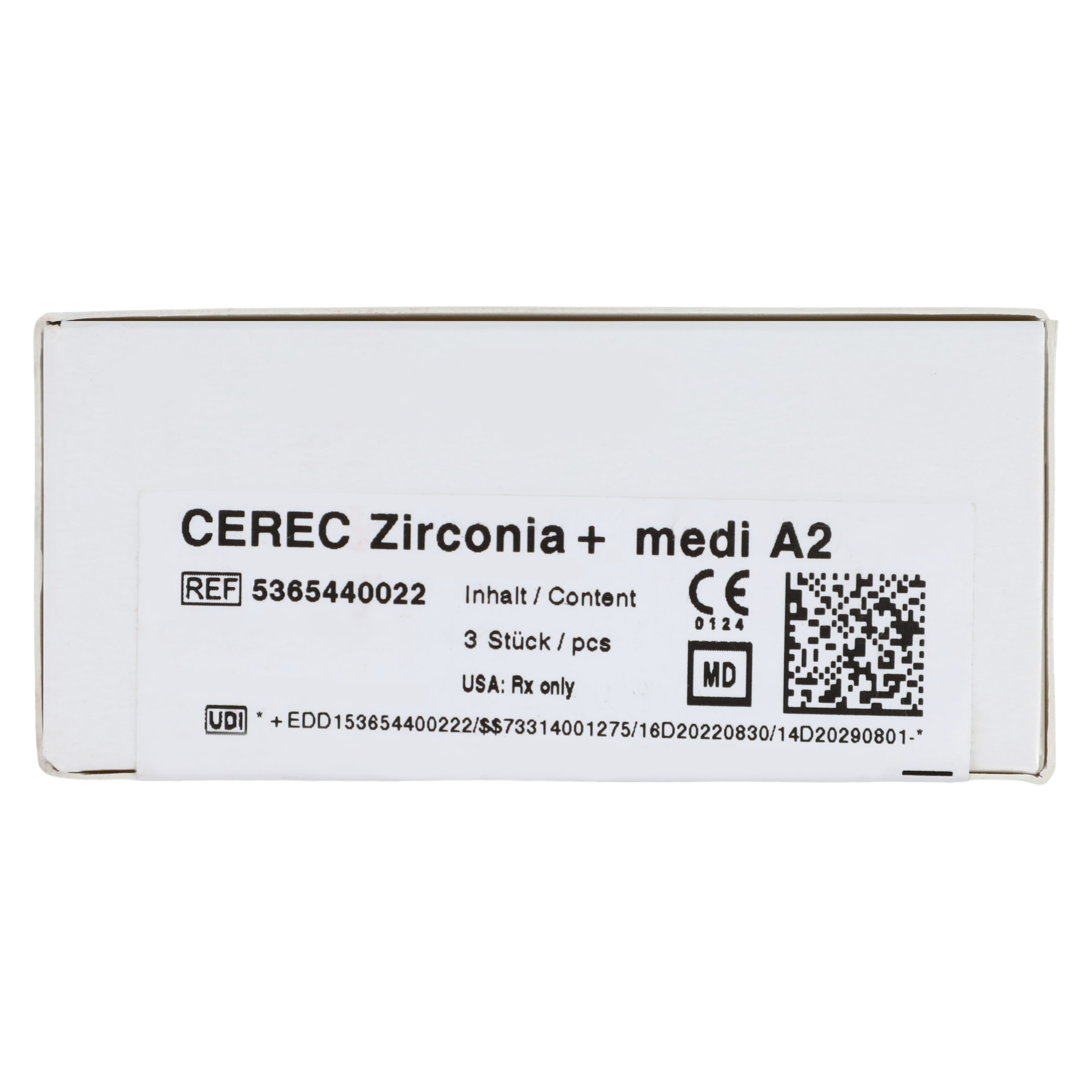 CEREC Zirconia+ CAD/CAM Milling Blocks, Medi Size, Shade A2, 3/Pkg thumbnail 8