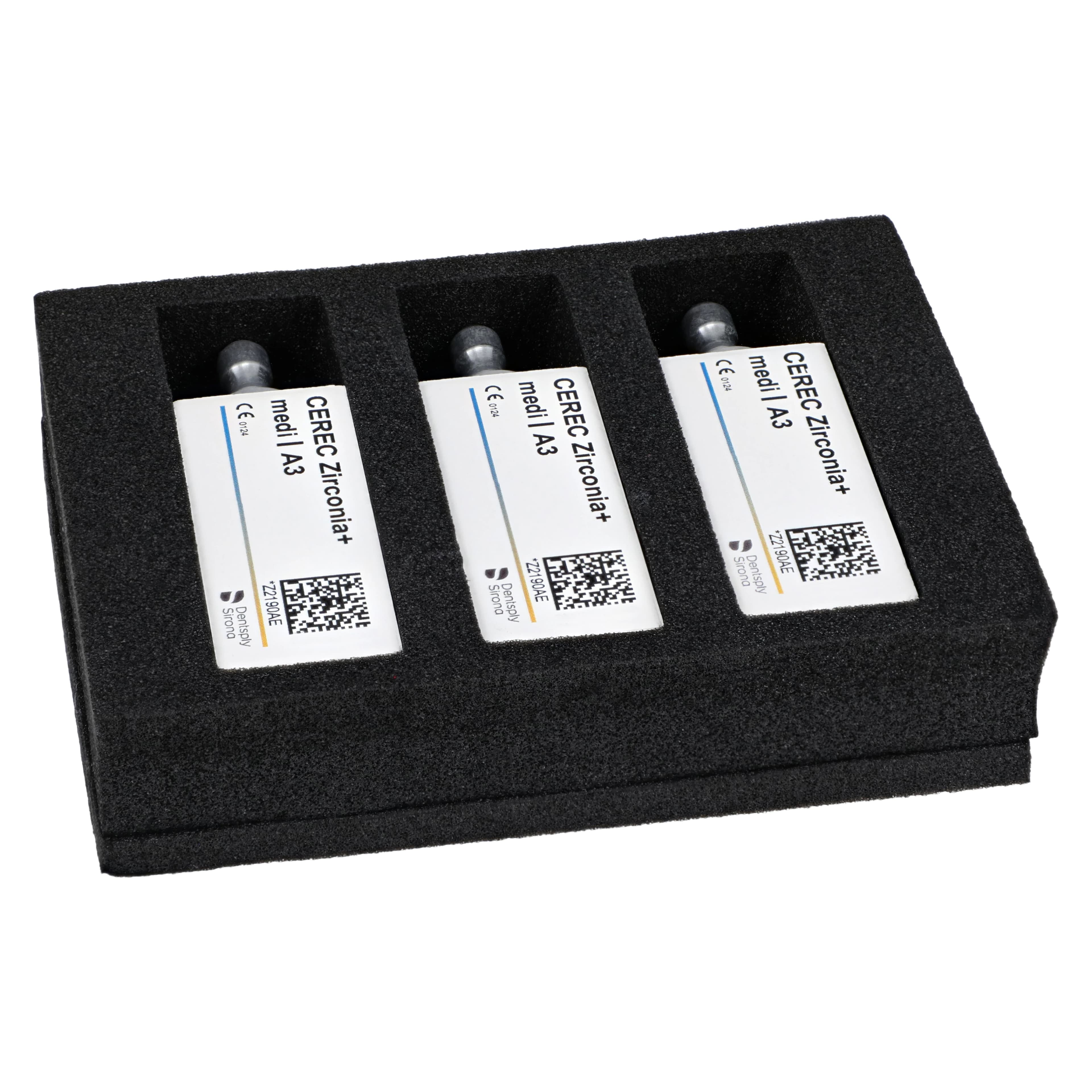 CEREC Zirconia+ CAD/CAM Milling Blocks, Medi Size, Shade A3, 3/Box thumbnail 3