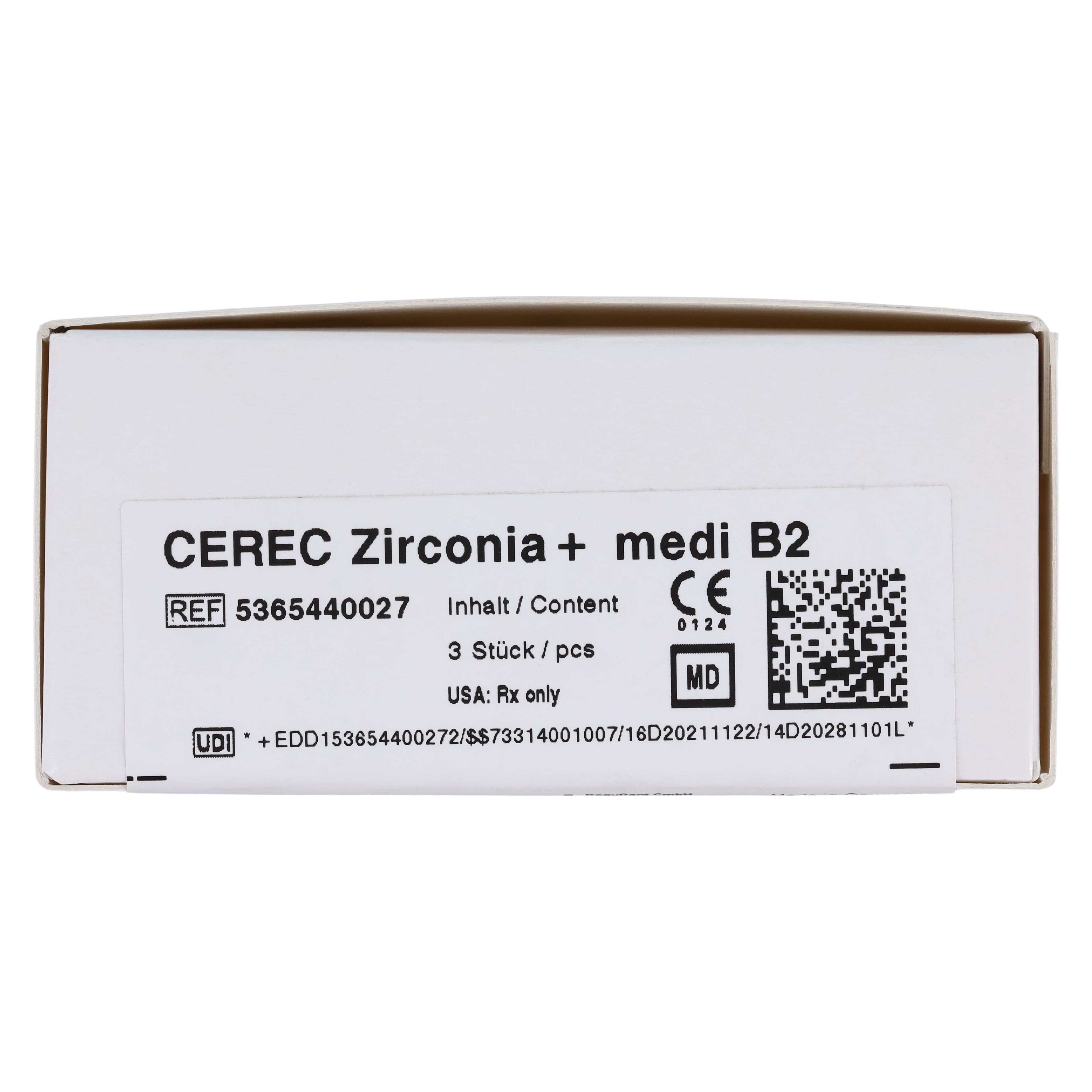 CEREC Zirconia+ CAD/CAM Milling Blocks, Medi Size, Shade B2, 3/Box thumbnail 8