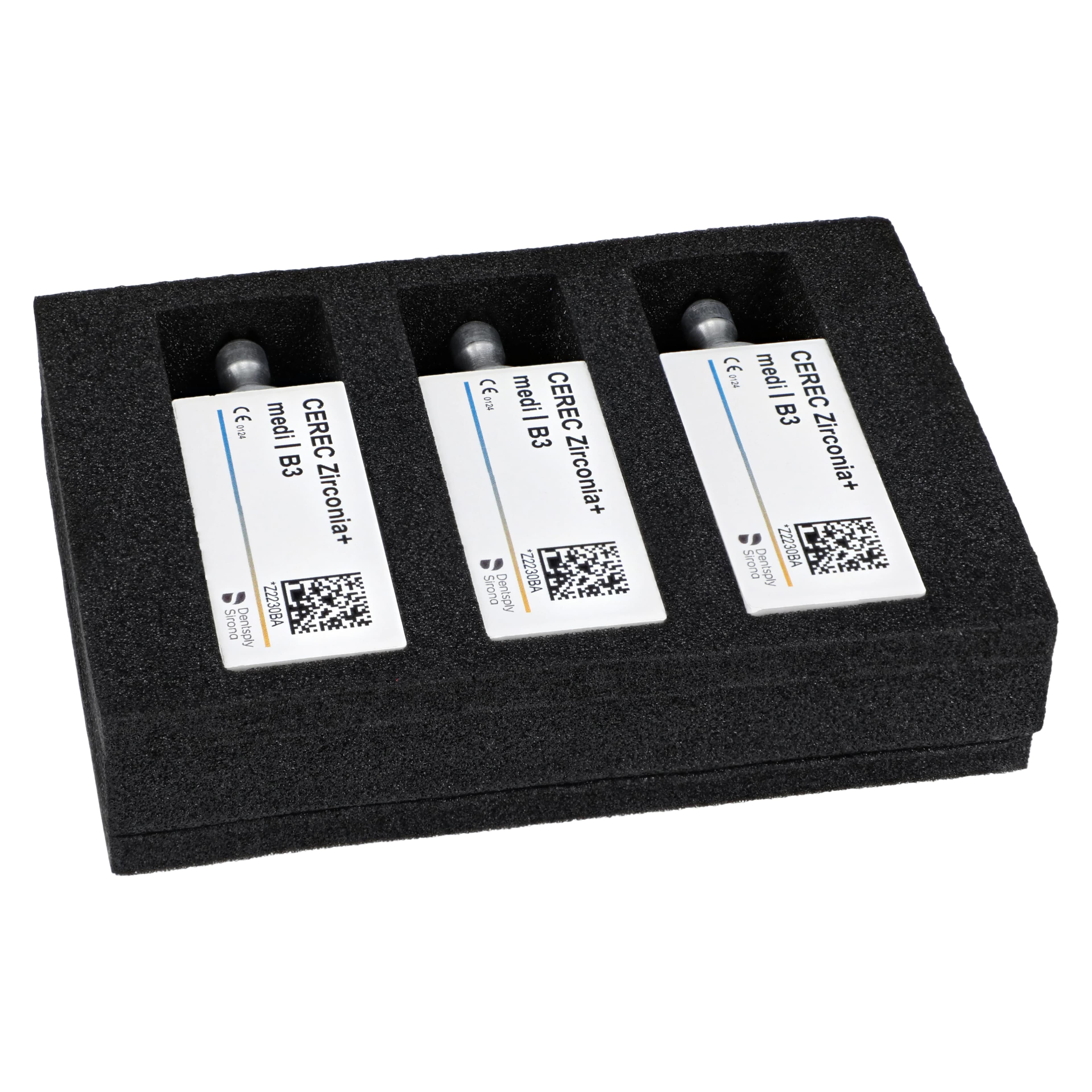 CEREC Zirconia+ CAD/CAM Milling Blocks, Medi Size, Shade B3, 3/Box thumbnail 3