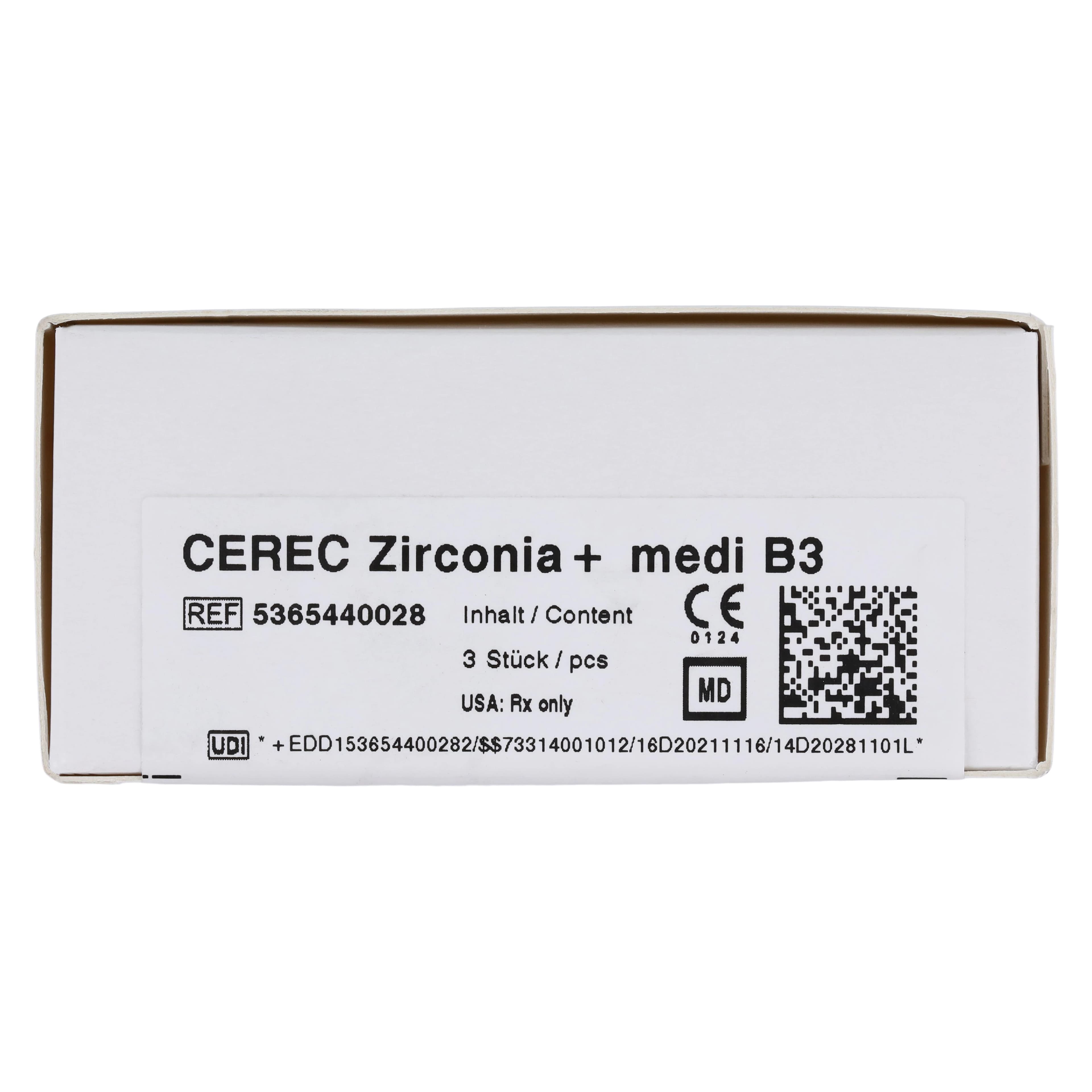 CEREC Zirconia+ CAD/CAM Milling Blocks, Medi Size, Shade B3, 3/Box thumbnail 8