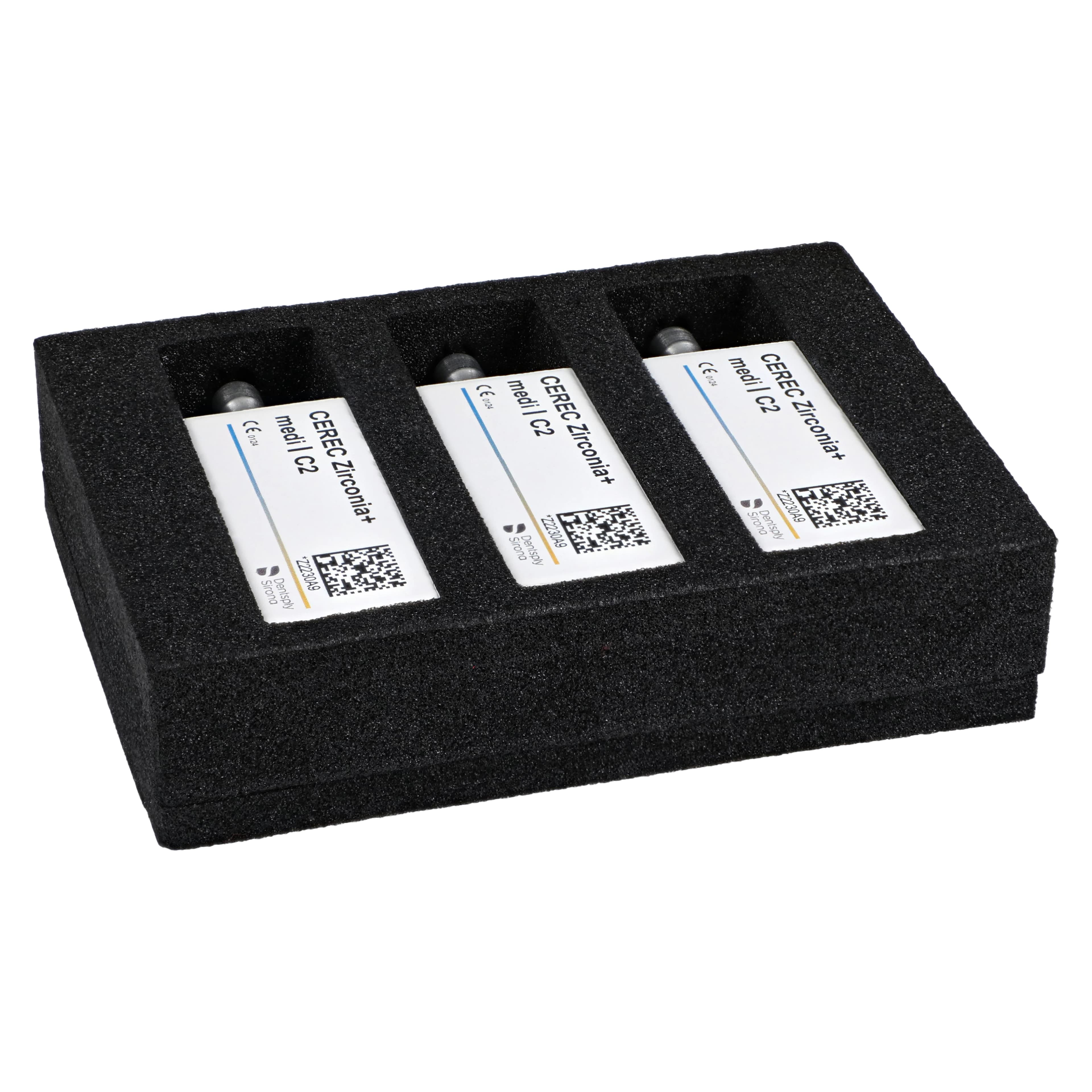 CEREC Zirconia+ CAD/CAM Milling Blocks, Medi Size, Shade C2, 3/Pkg thumbnail 3