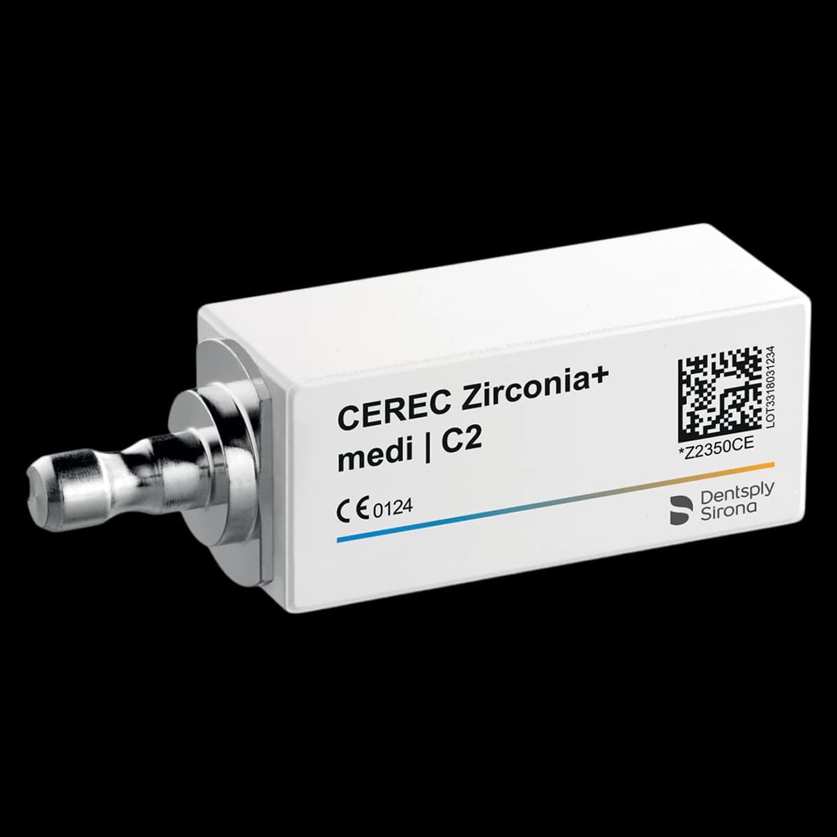 CEREC Zirconia+ CAD/CAM Milling Blocks, Medi Size, Shade C2, 3/Pkg - CEREC Zirconia+ Medi - Image 1