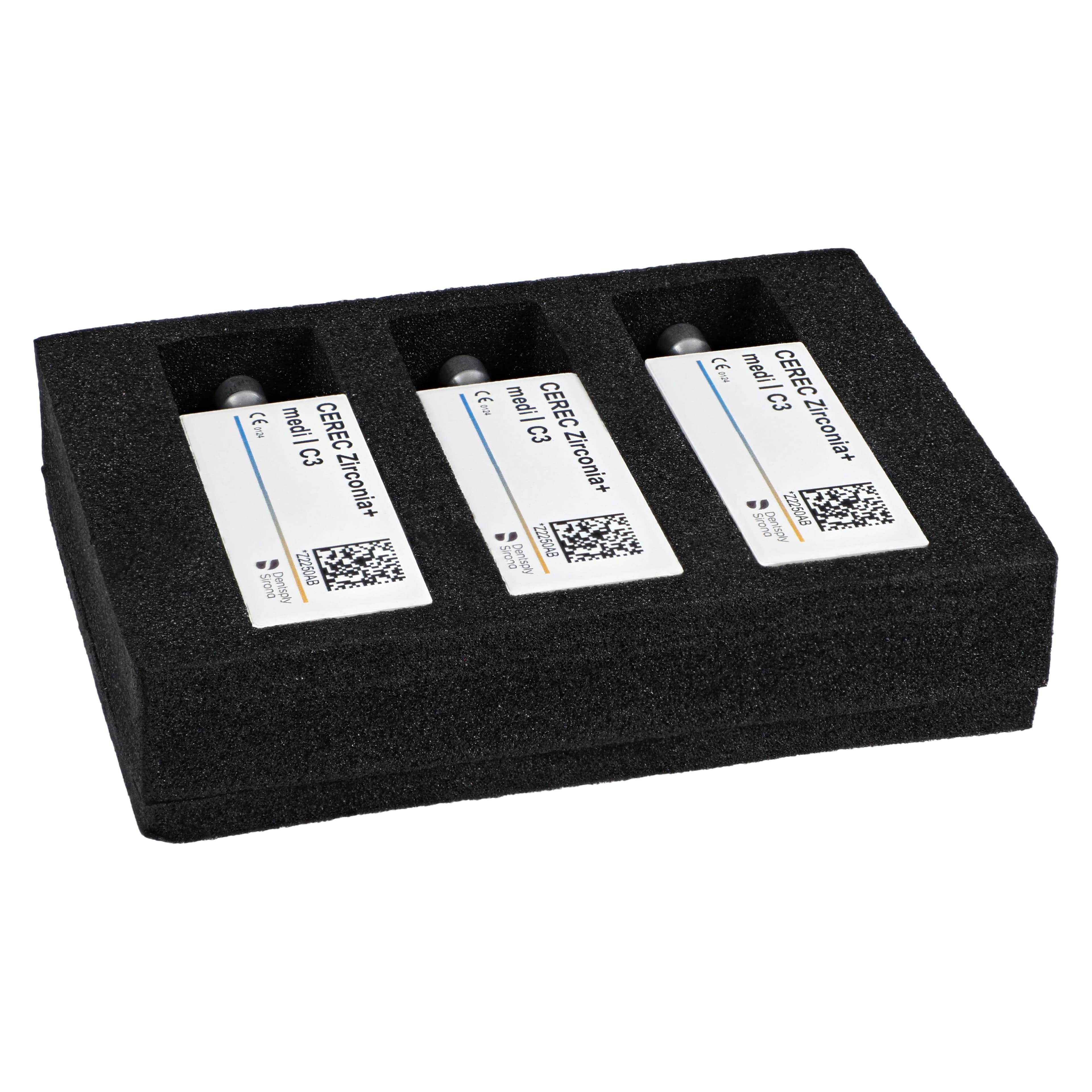 CEREC Zirconia+ CAD/CAM Milling Blocks, Medi Size, Shade C3, 3/Box thumbnail 3
