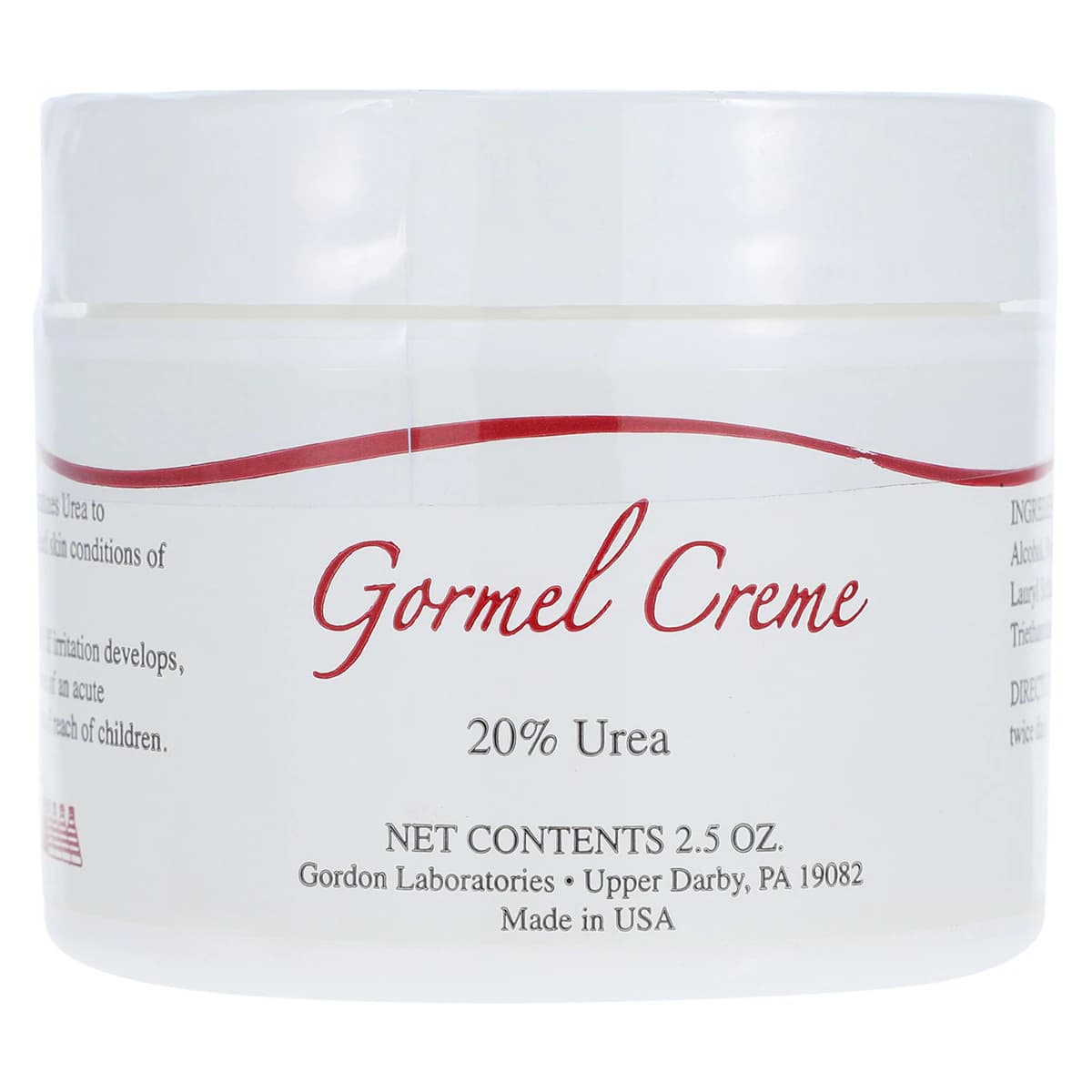 Gormel Cream, 20% Urea Skin Conditioner, 2.5 oz Tube - Gormel Cream - Image 1