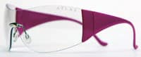 Roma Safety Eyewear, Clear Lens, Bright Pink Frame thumbnail 2