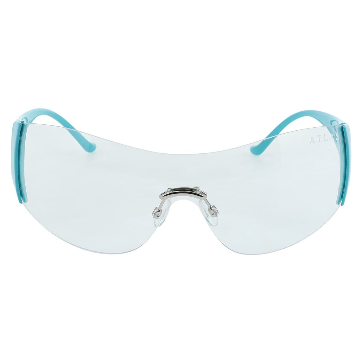 Roma Safety Eyewear, Clear Lens, Turquoise Frame, Each thumbnail 3