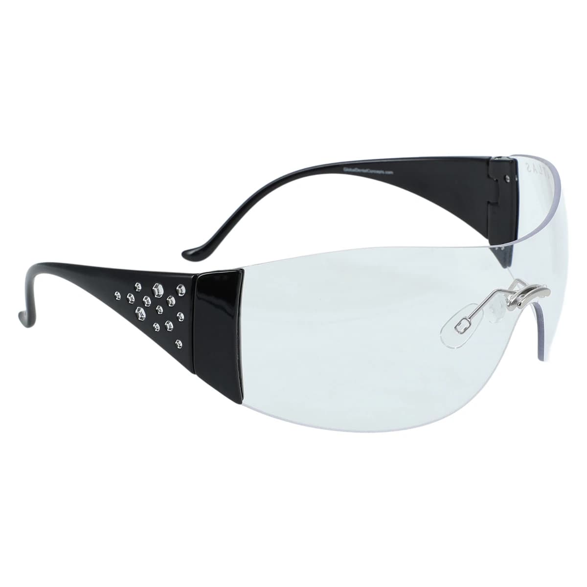 Roma Safety Eyewear, Clear Lens, Black Frame - Roma Eyewear Clear Lens - Image 1