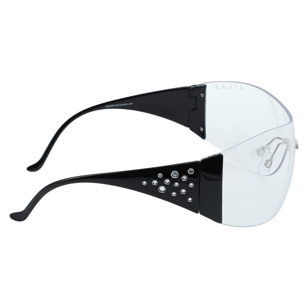 Roma Safety Eyewear, Clear Lens, Black Frame thumbnail 4