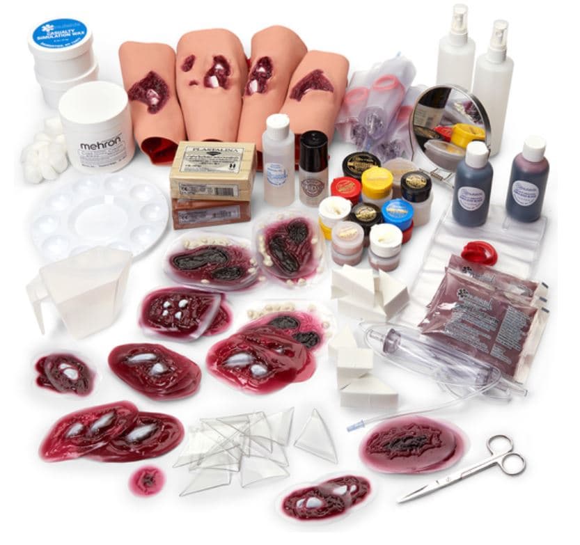 Nasco Healthcare Advanced Military Makeup Simulation Kit - Adv Military Make Up Kit - Image 1