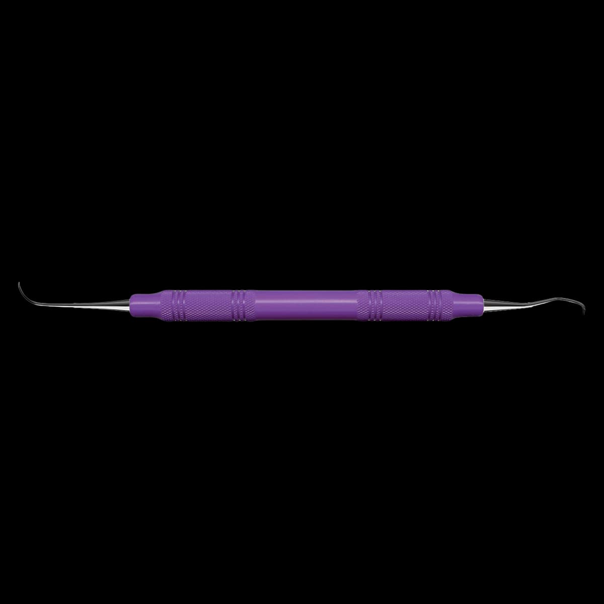 American Eagle Eagle Talon Double-Ended Sickle Scaler, 3/8" EagleLite Resin Handle, Purple, AESETX - Eagle Talon Scaler, 3/8 Inch, Purple, AESETX - Image 1