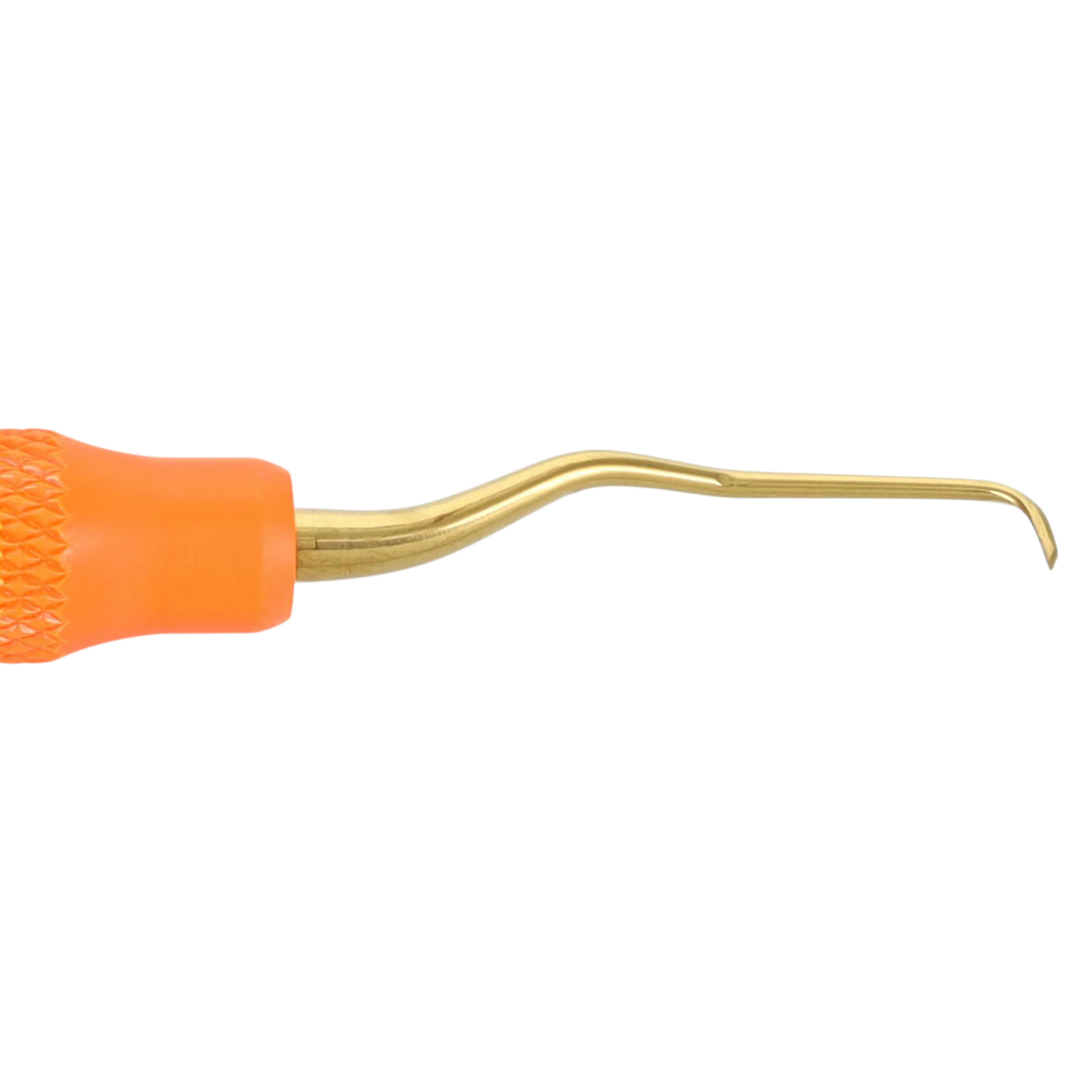 American Eagle XP Gracey +3 Deep Pocket Curette, #11-12, Double-Ended, EagleLite Resin Handle, Orange, 1/Pk, AEGDP11-12XPX thumbnail 4