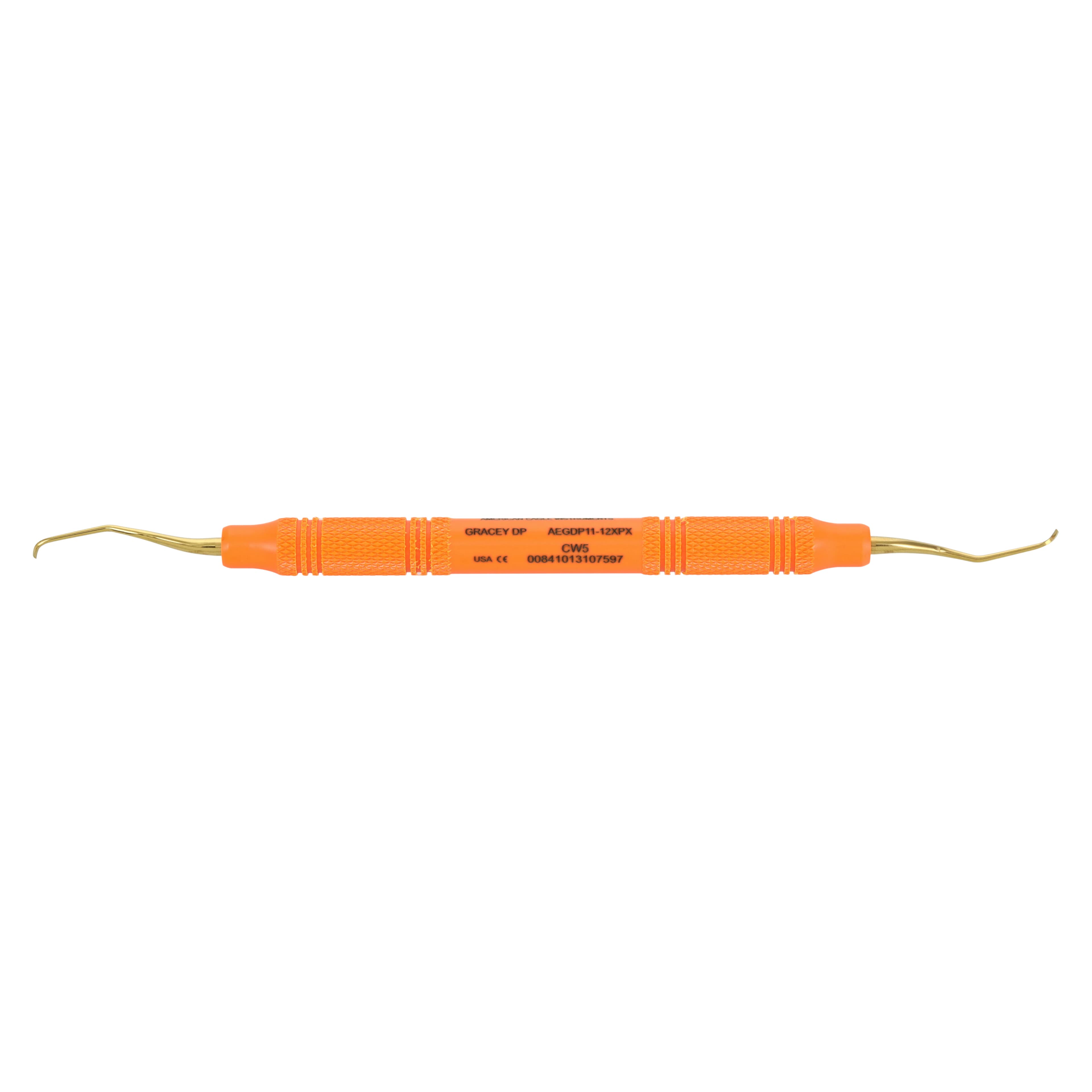 American Eagle XP Gracey +3 Deep Pocket Curette, #11-12, Double-Ended, EagleLite Resin Handle, Orange, 1/Pk, AEGDP11-12XPX thumbnail 5