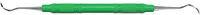 American Eagle Titanium Implant Sickle Scaler, #204S, Posterior, Double-Ended, EagleLite Resin Handle, 3/8" Green, 1/Pk, AEII204SX - Titanium Implant Sickle Scaler, # 204S, Posterior, EagleLite, Resin, 3/8", Green, 1/Pk, AEII204SX - Image 1