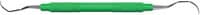 American Eagle Titanium Implant Curette, #L3-4 Langer, Posterior, Double-Ended, EagleLite Resin Handle, 3/8" Green, 1/Pk, AEIIL3-4X - Titanium Implant Curette, # L3-4 Langer, Posterior, EagleLite, Resin, 3/8", Green, 1/Pk, AEIIL3-4X - Image 1