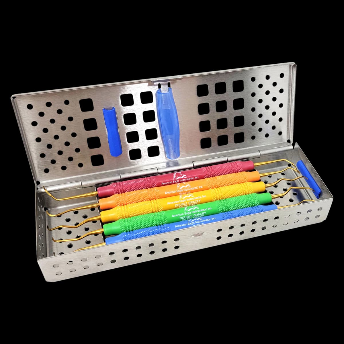 American Eagle Instruments Gold Collection Gingival Inflammation Scaler Kit, 6 Pieces, AEID4346 - Gold Collection Gingival Inflammation Scaler Kit - Gold Collection Gingival Inflammation Scaler Kit - Image 1