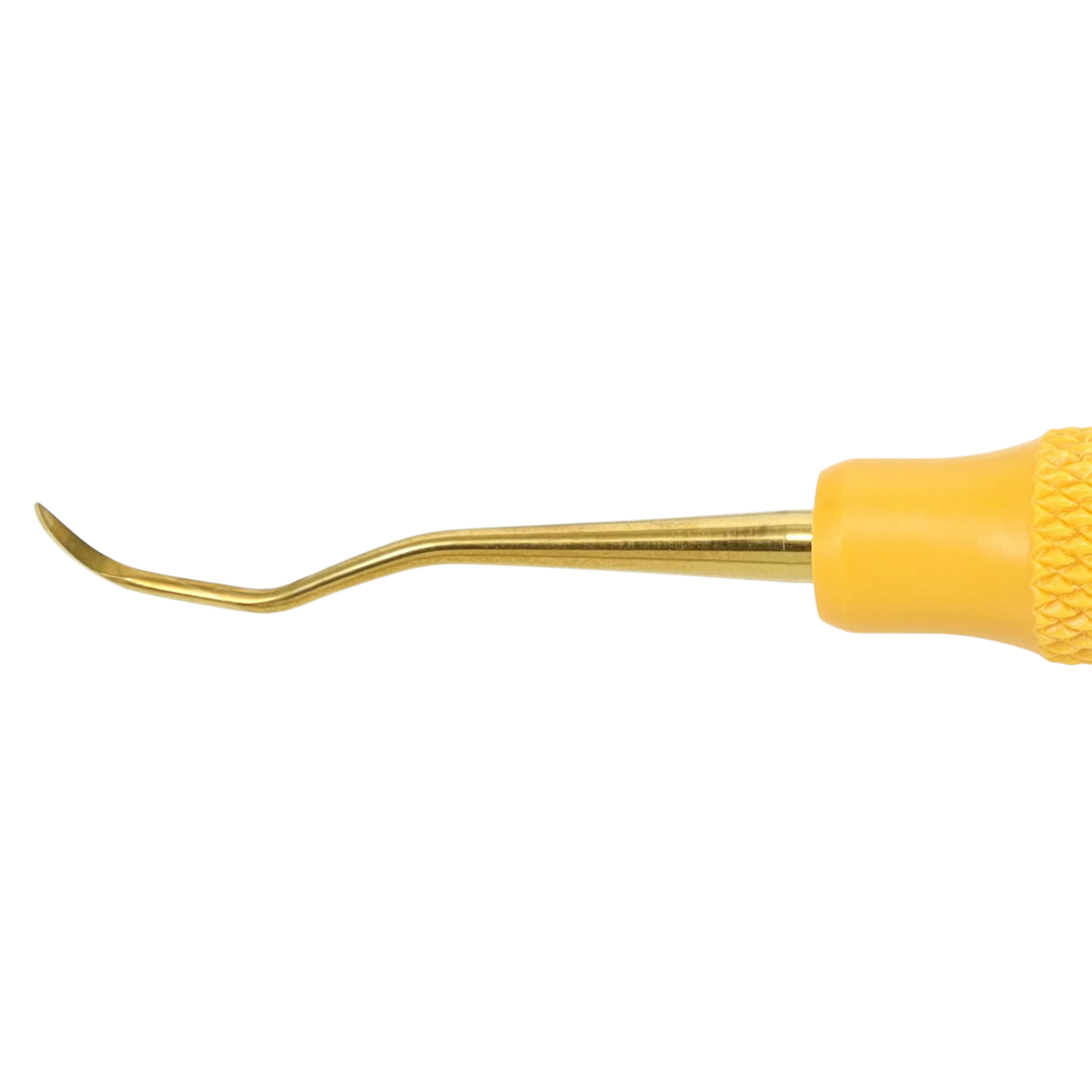 American Eagle XP Sickle Scaler, #204SD, Posterior Distal, Double-Ended, EagleLite Resin Handle, 3/8", Yellow, 1/Pk, AES204SDXPX thumbnail 3
