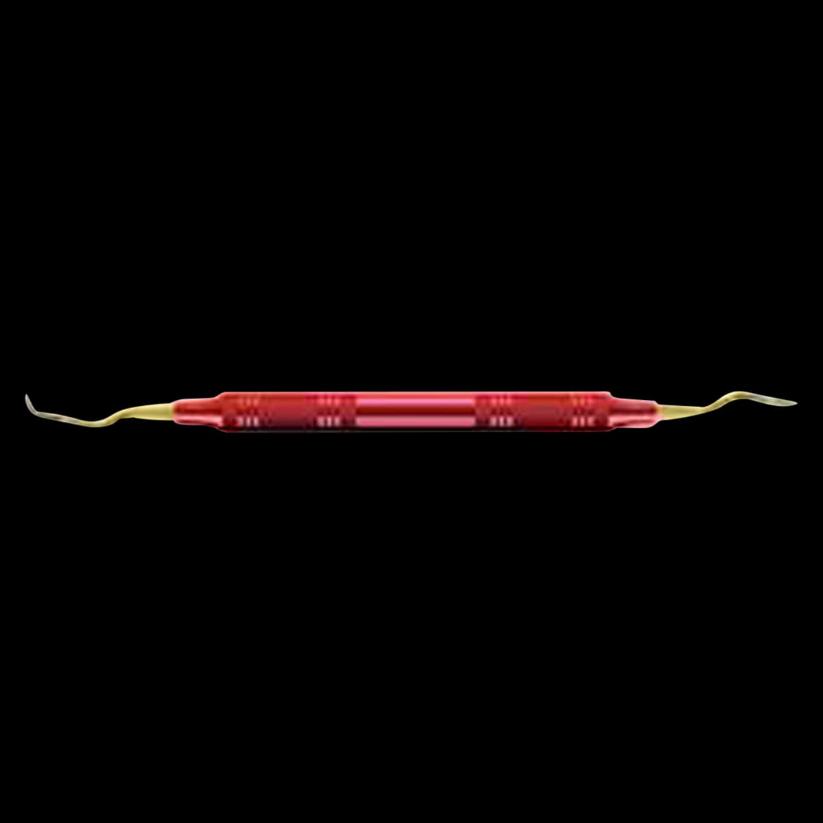 American Eagle Instruments Langer 1-2 XP Curette, 3/8" Red, EagleLite Resin Handle, AECL1-2XPX - Curette Langer 1-2 XP 3/8 Red - Image 1
