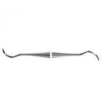 American Eagle Instruments Sickle Scaler, #204S, Double-Ended, Posterior, EagleLite Stainless Steel Handle, 3/8" Tip, 1/Pk, AES204SZ - Sickle Scaler, # 204S, Posterior, EagleLite, 3/8", Stainless Steel, 1/Pk, AES204SZ - Image 1