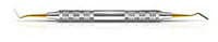 Dr. Mopper XP Carver, IPC-Thin Interproximal, Double-Ended, Stainless Steel, 3/8" Handle, Titanium Nitride, 1/Pk, AECAIPCTTNZ - Dr. Mopper XP Carver, IPC-Thin Interproximal, Stainless Steel, 3/8", 1/Pk - Image 1