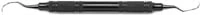 American Eagle Instruments Langer #3/4 Universal Curette, Double End, EagleLite™ Red Resin Handle, Stainless Steel, AECL3-4X - Universal Curettes – # 3/4 Langer, Posterior Mesial/Distal, Double End - EagleLite™ Color Resin Handle - Image 1