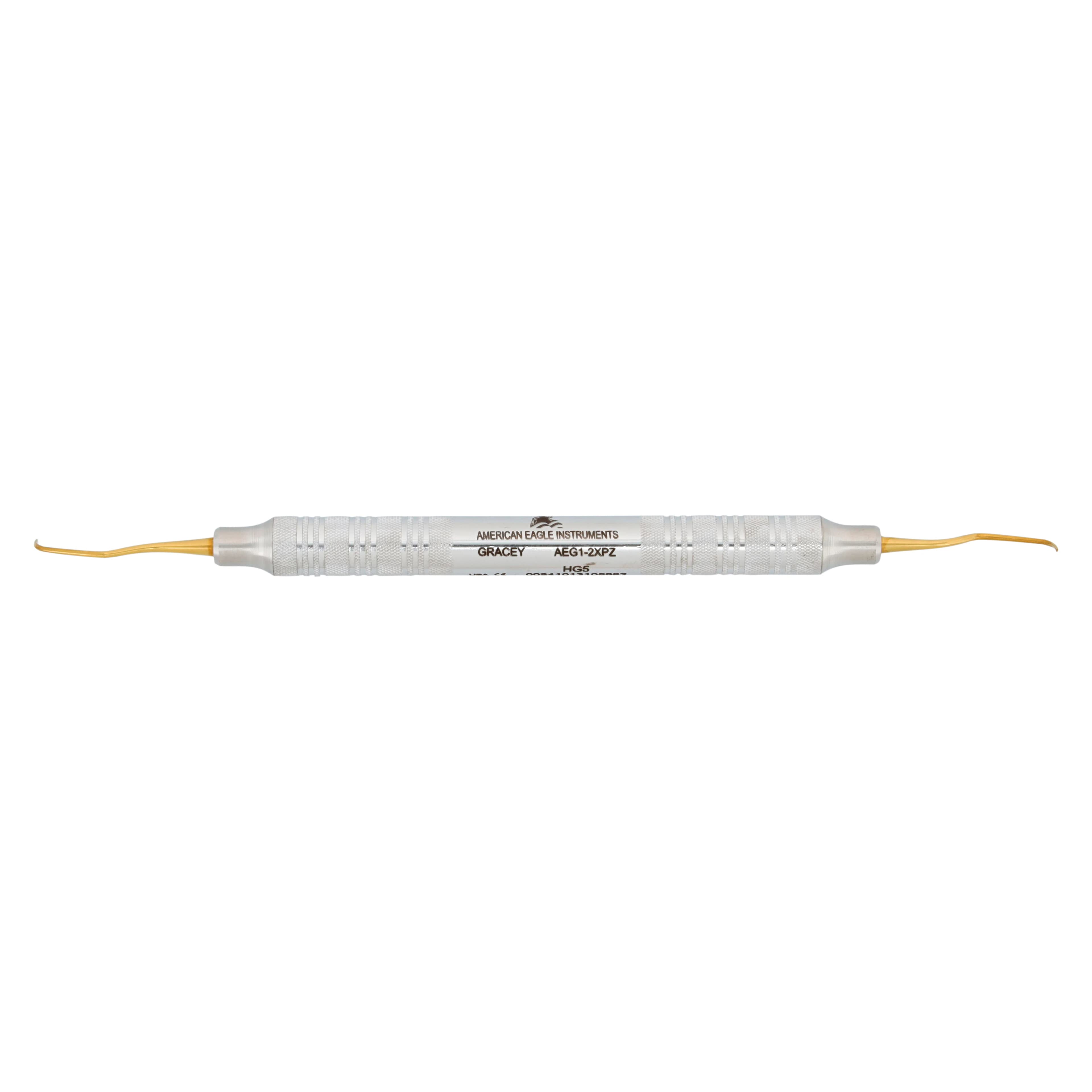 American Eagle XP Gracey Curette #1-2, Double-Ended, EagleLite Stainless Steel Handle, 3/8", AEG1-2XPZ - Standard Gracey Curette, XP, # 1-2, Anterior, EagleLite Handle, 3/8", Stainless Steel, 1/Pk - Image 1