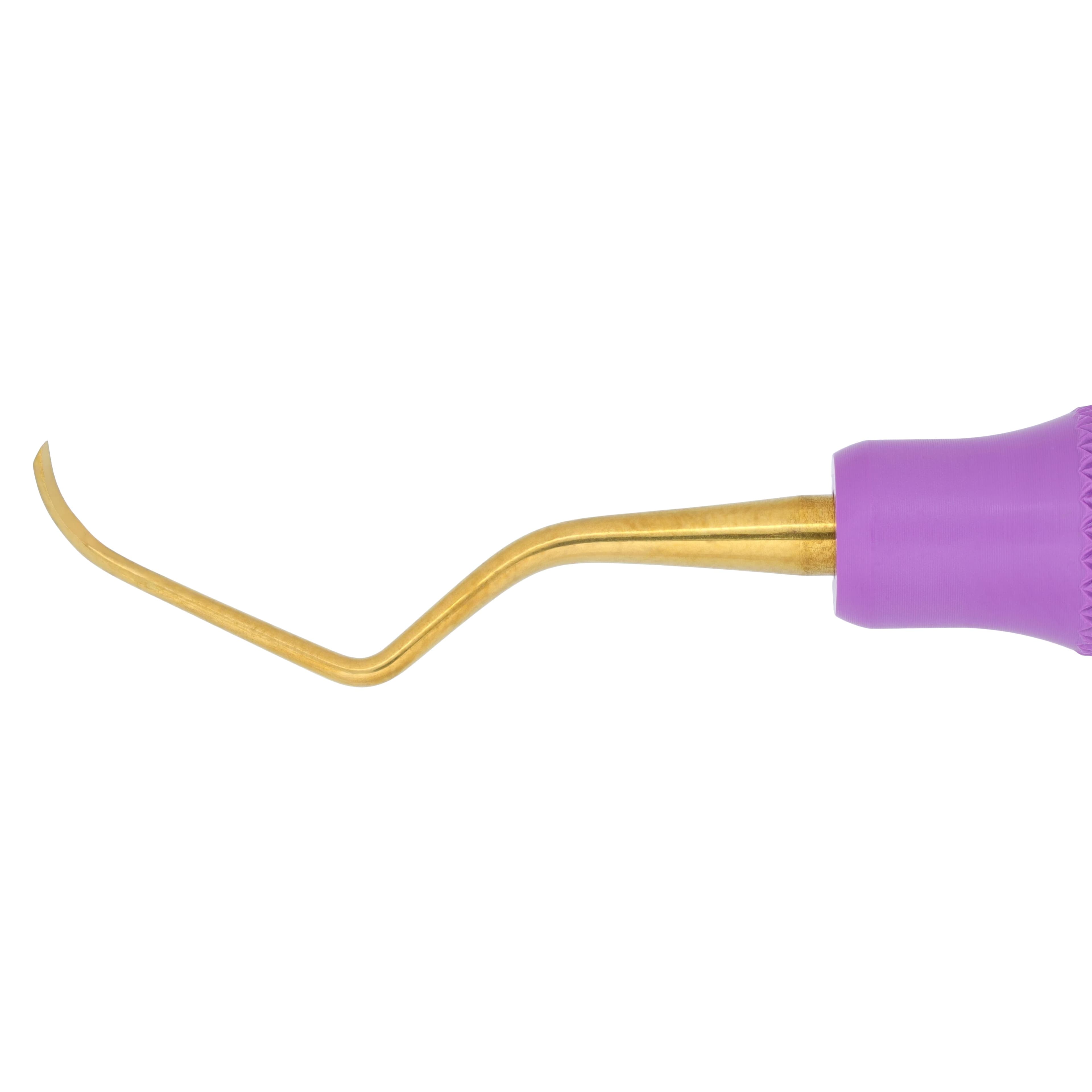 American Eagle Instruments Barnhart 1-2 XP Universal Curette, Double-Ended, EagleLite Resin Handle, Purple, 3/8" (9.5mm), AECB1-2XPX thumbnail 3