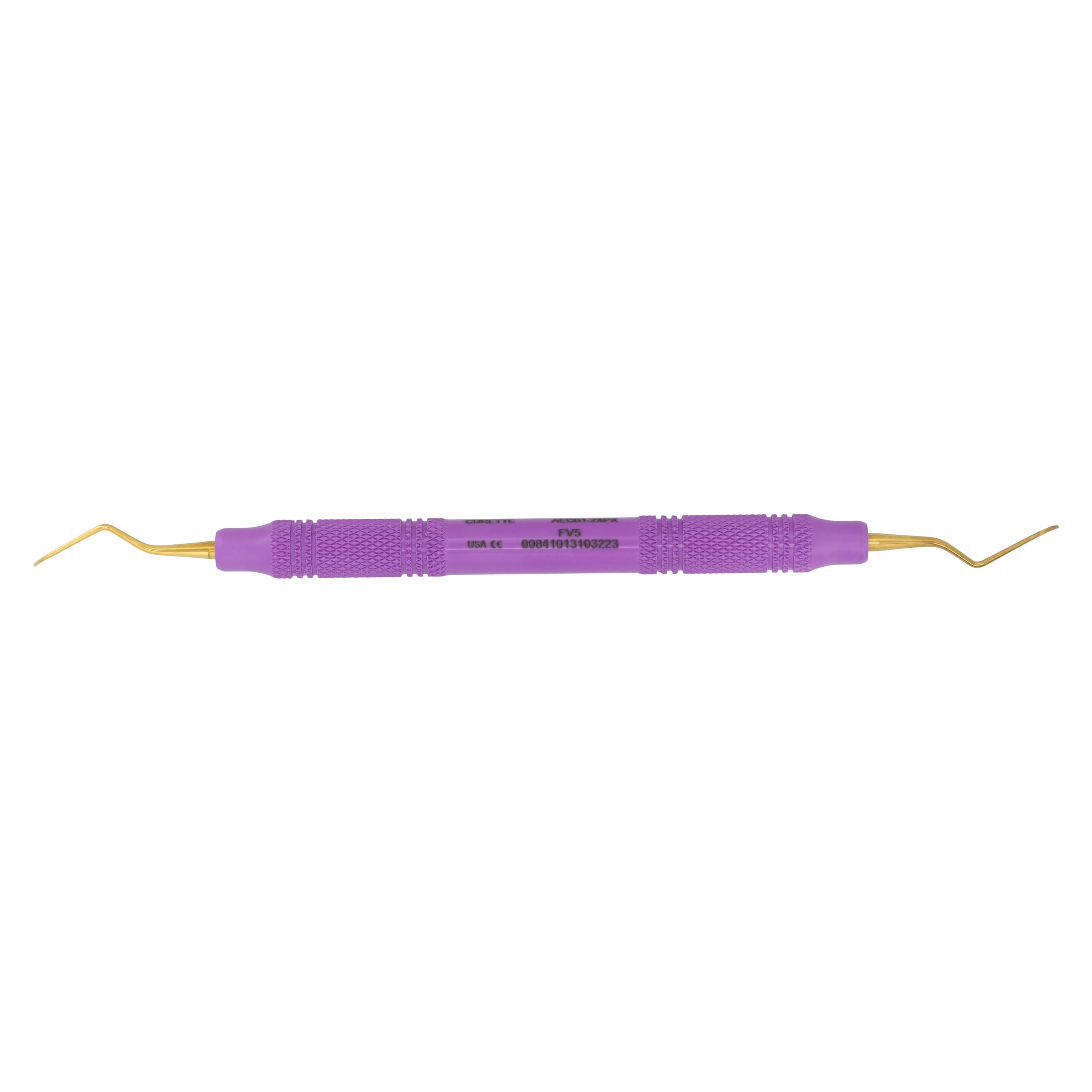 American Eagle Instruments Barnhart 1-2 XP Universal Curette, Double-Ended, EagleLite Resin Handle, Purple, 3/8" (9.5mm), AECB1-2XPX thumbnail 5