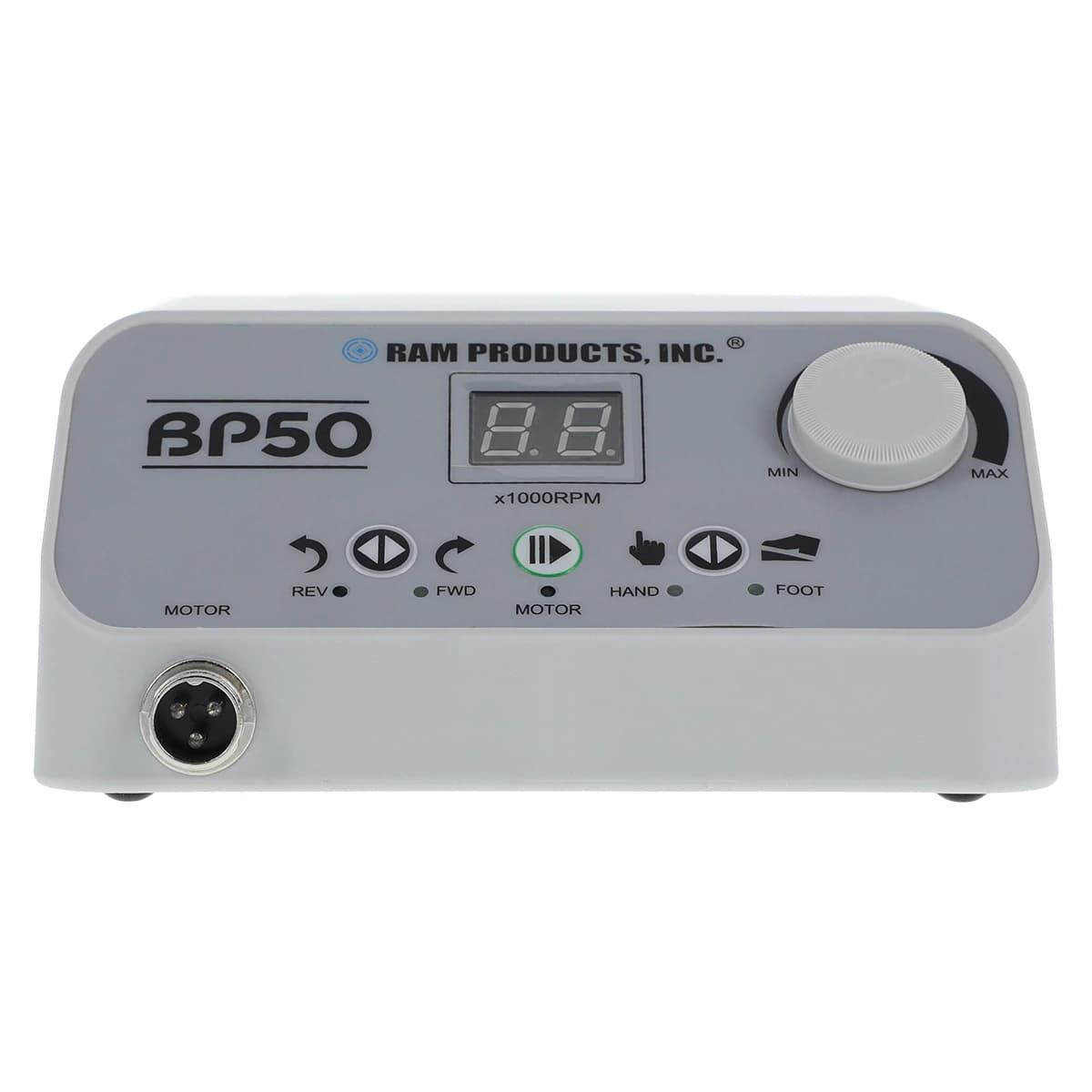 RAM Products BP50 Lab Brushless Micromotor Set with 3/32" Handpiece and Variable Foot Pedal thumbnail 4