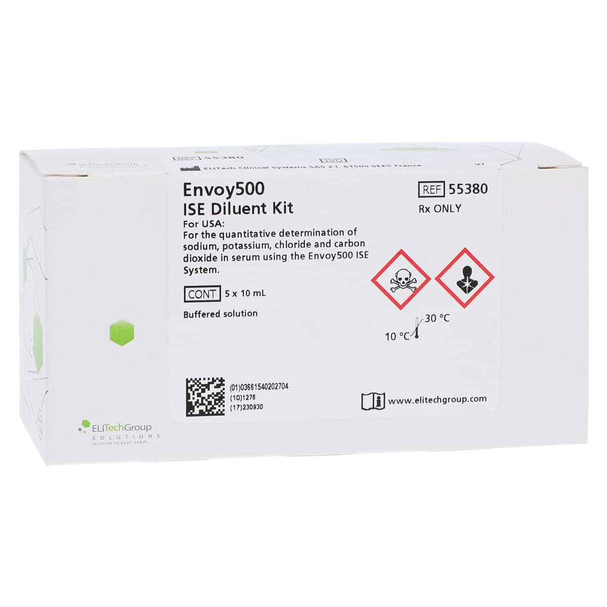 ELITechGroup ISE Diluent for Envoy Chemistry Analyzer, 1/Box - Ise Diluent Envoy - Image 1